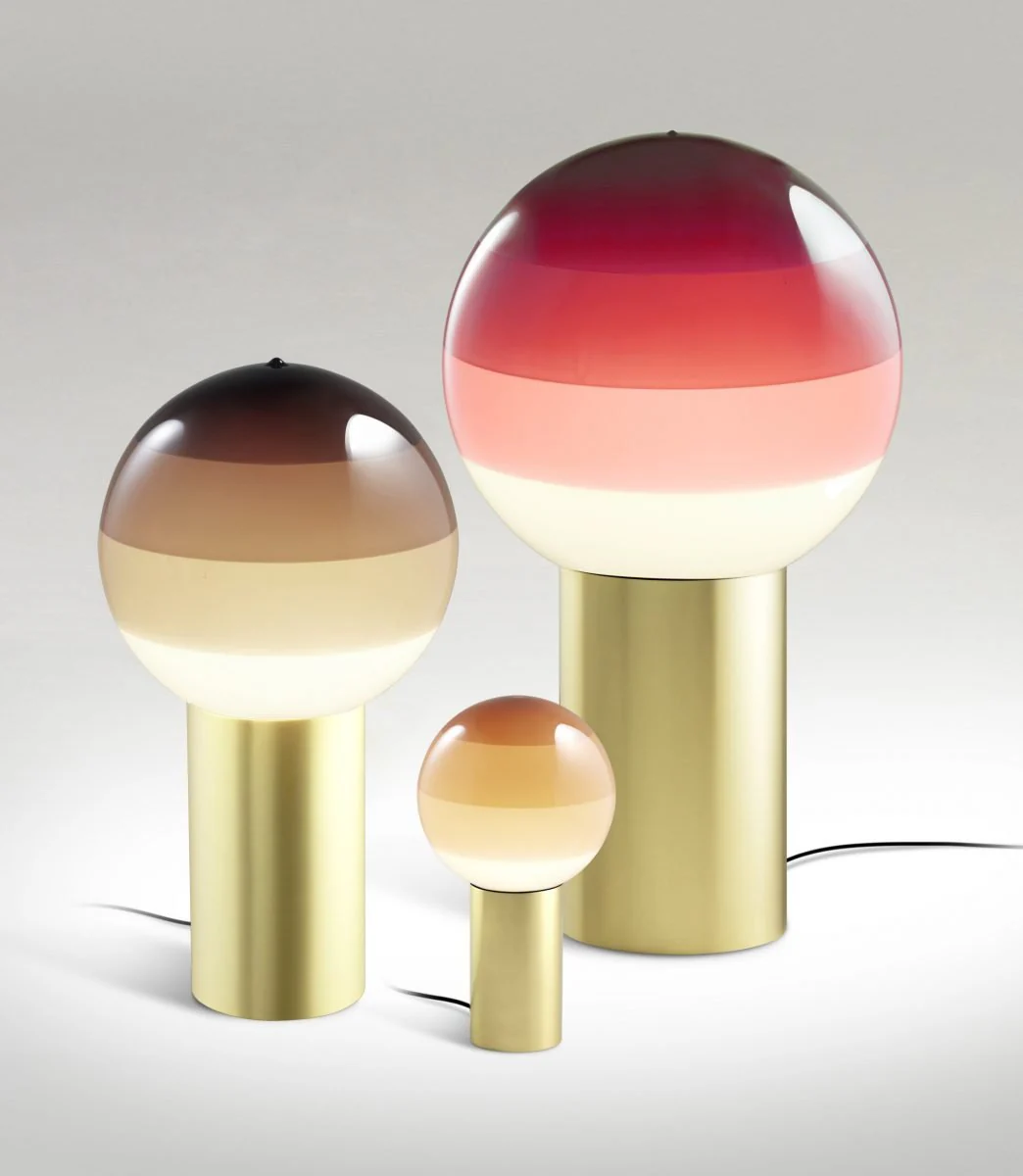Lampa stołowa DIPPING czekoladowy ze złotą podstawą - Image 10