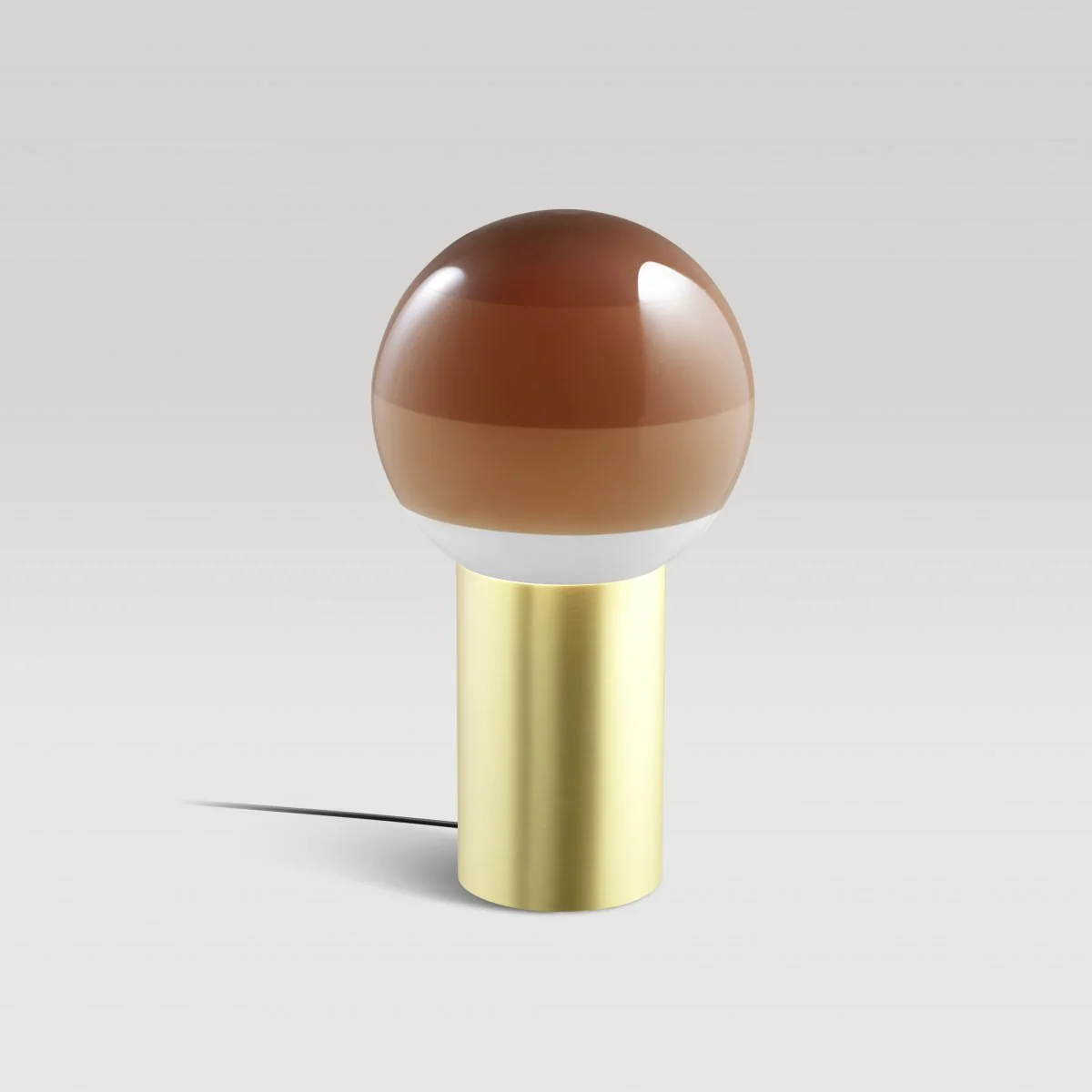 Lampa stołowa DIPPING czekoladowy ze złotą podstawą - Image 3