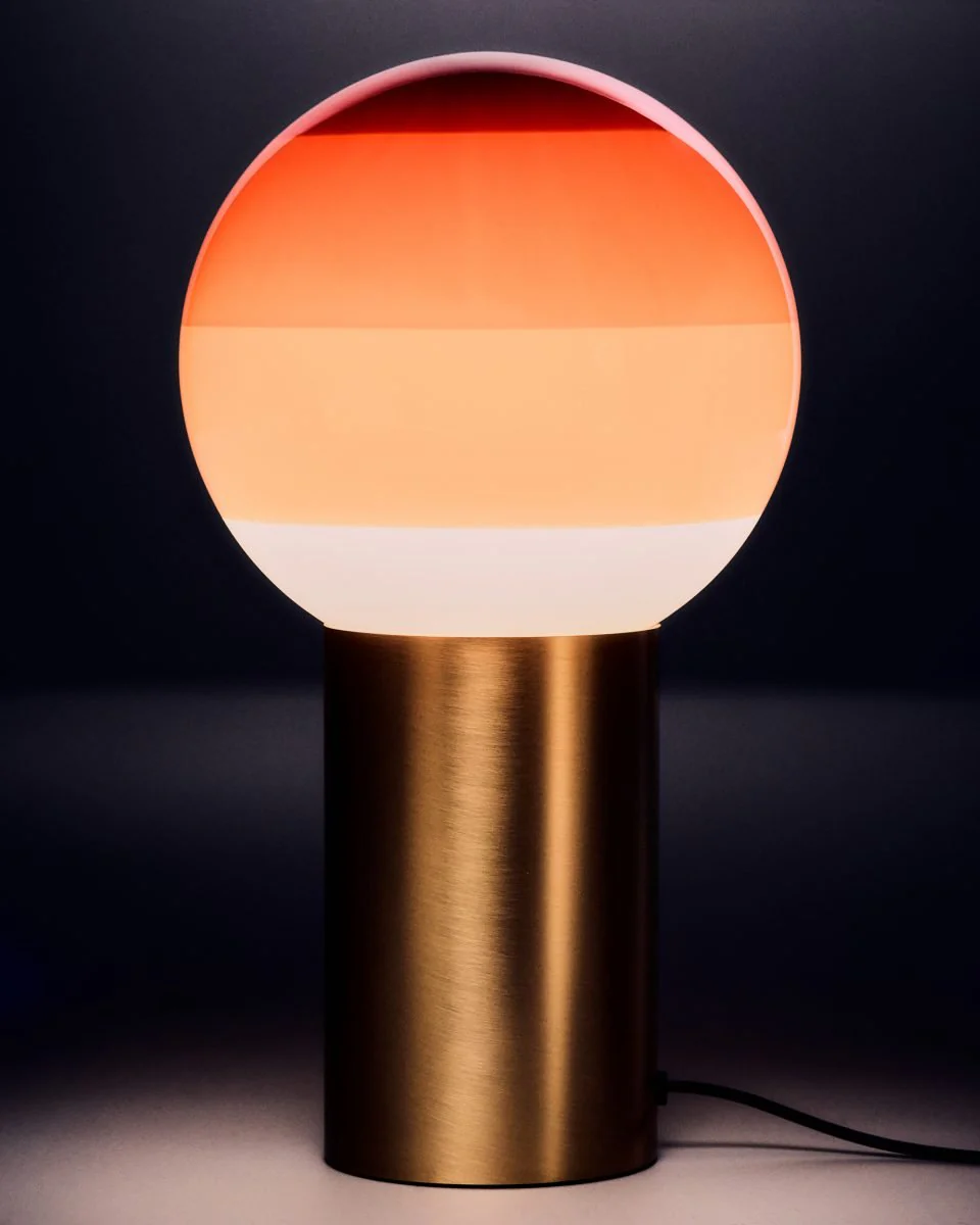 Lampa stołowa DIPPING czekoladowy ze złotą podstawą - Image 7