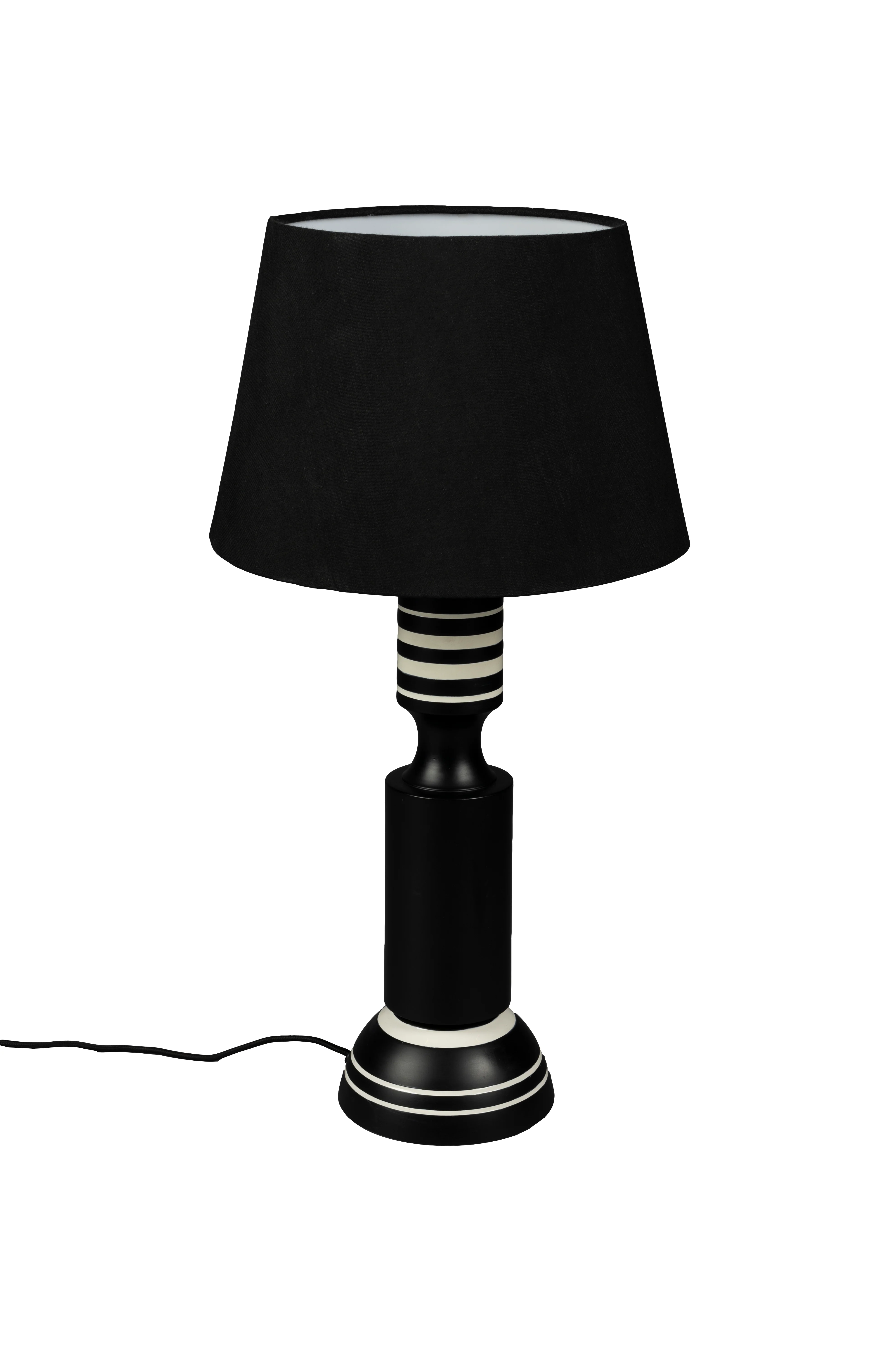 Lampa stołowa VIRGIL czarny z białym wykończeniem - Image 7