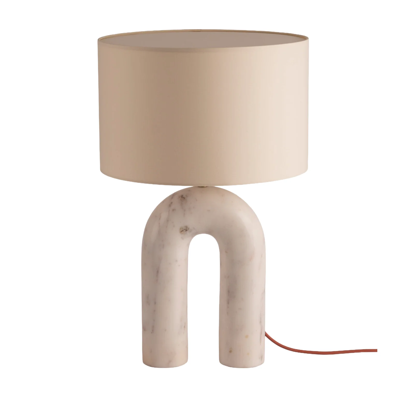 Lampa stołowa ARKO biały marmur
