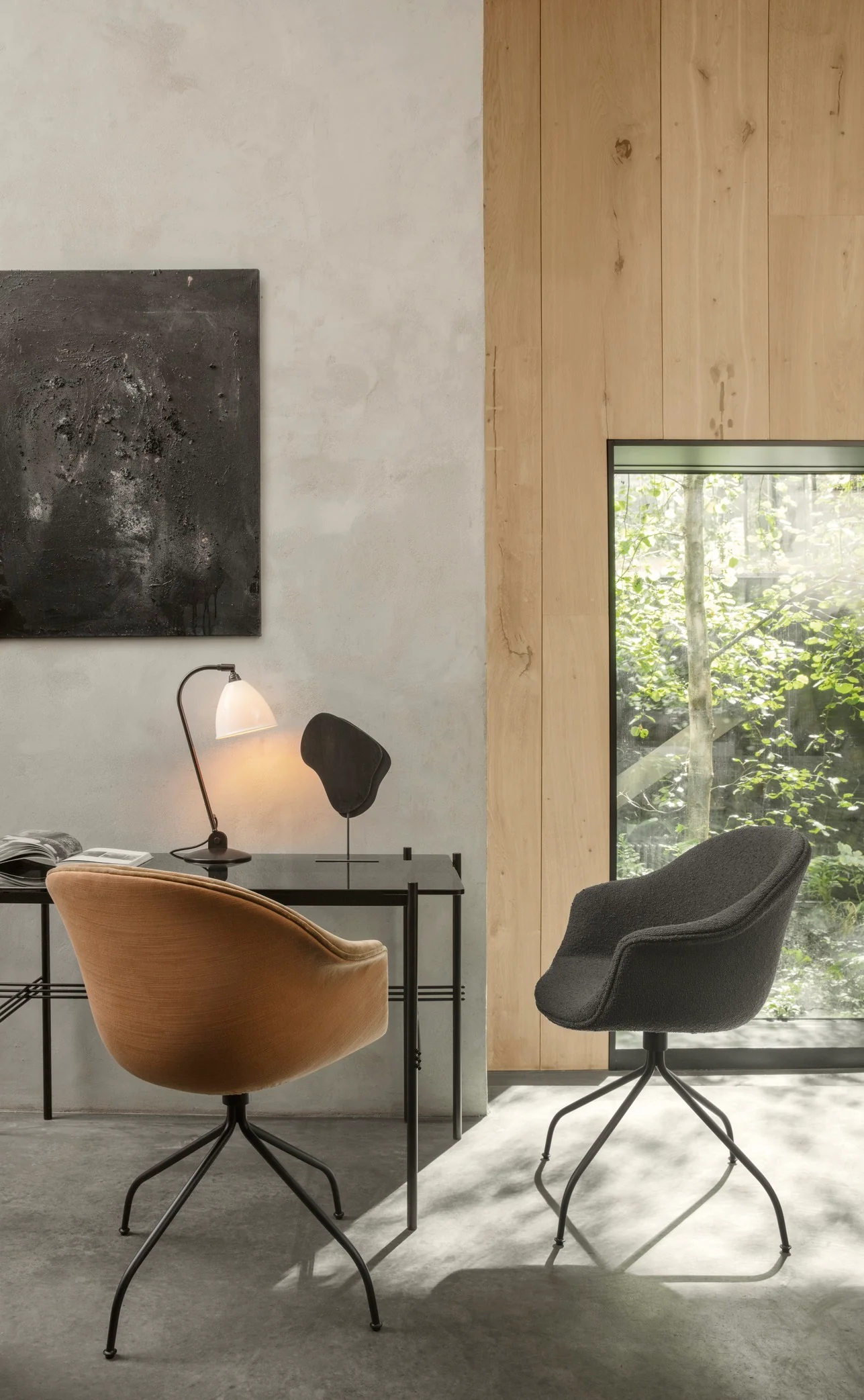 Lampa stołowa BESTLITE BL2 chrom z kremowym kloszem - Image 9