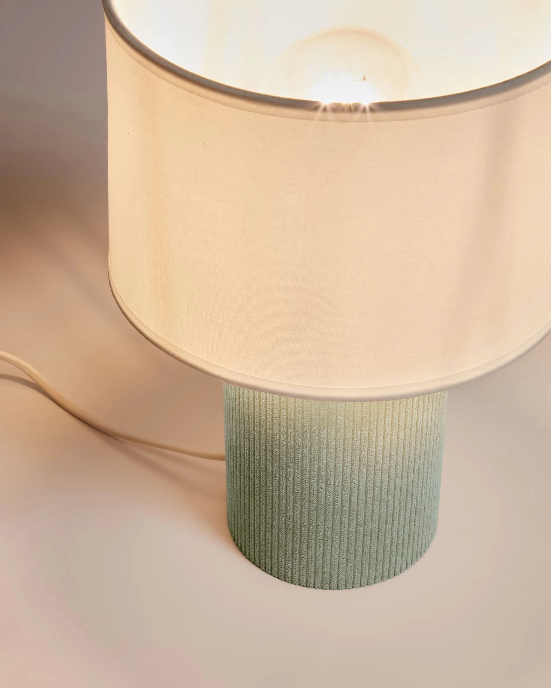 Lampa stołowa BIANELLA turkusowy z białym - Image 3