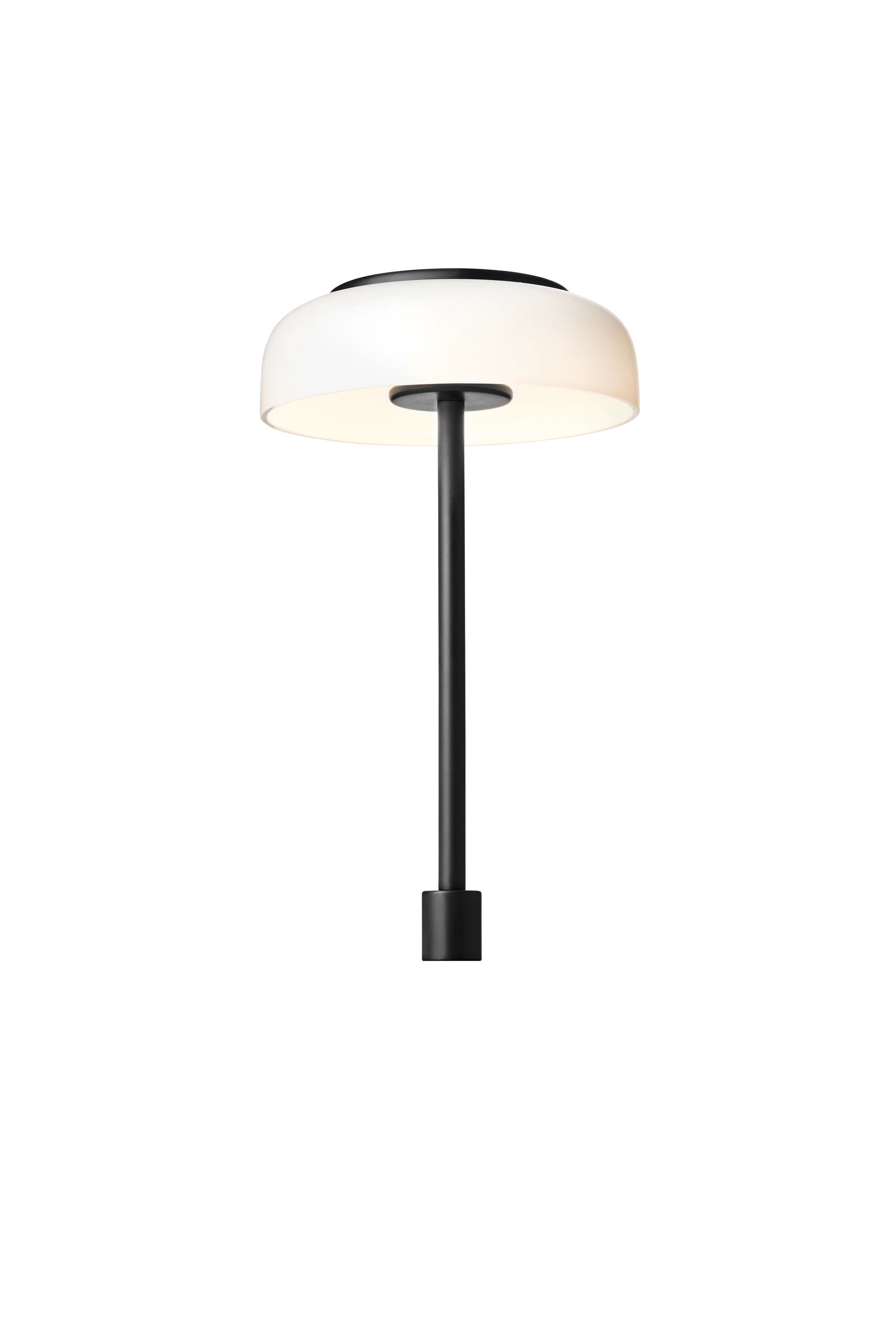 Lampa stołowa BLOSSI czarny z opalowym szkłem - Image 12