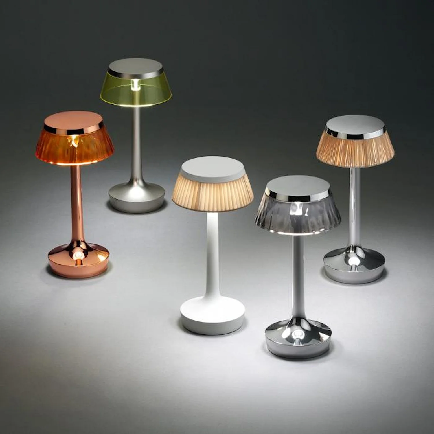 Lampa przenośna BON JOUR UNPLUGGED chromowany z transparentnym abażurem - Image 4