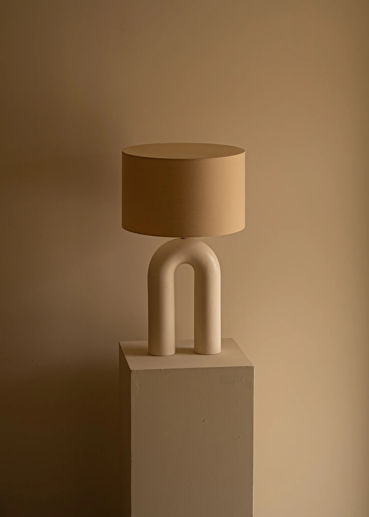 Lampa stołowa ceramiczna ARKO ecru - Image 4