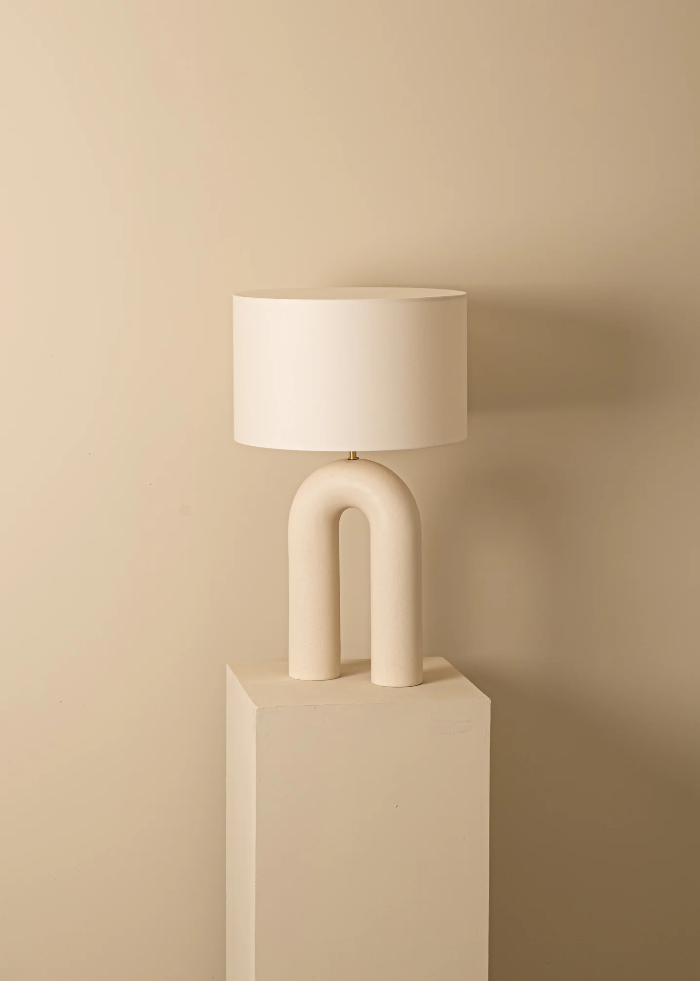 Lampa stołowa ceramiczna ARKO ecru - Image 5