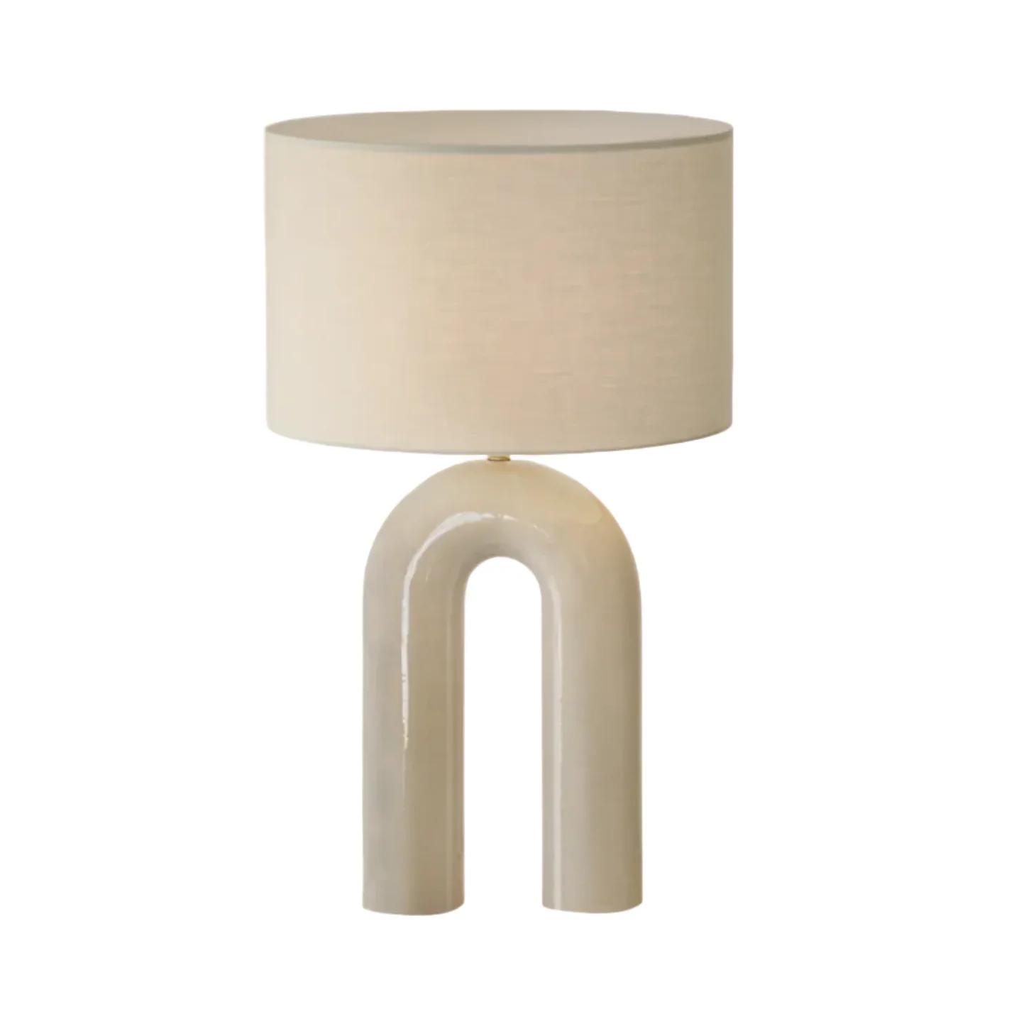Lampa stołowa ceramiczna ARKO piaskowy