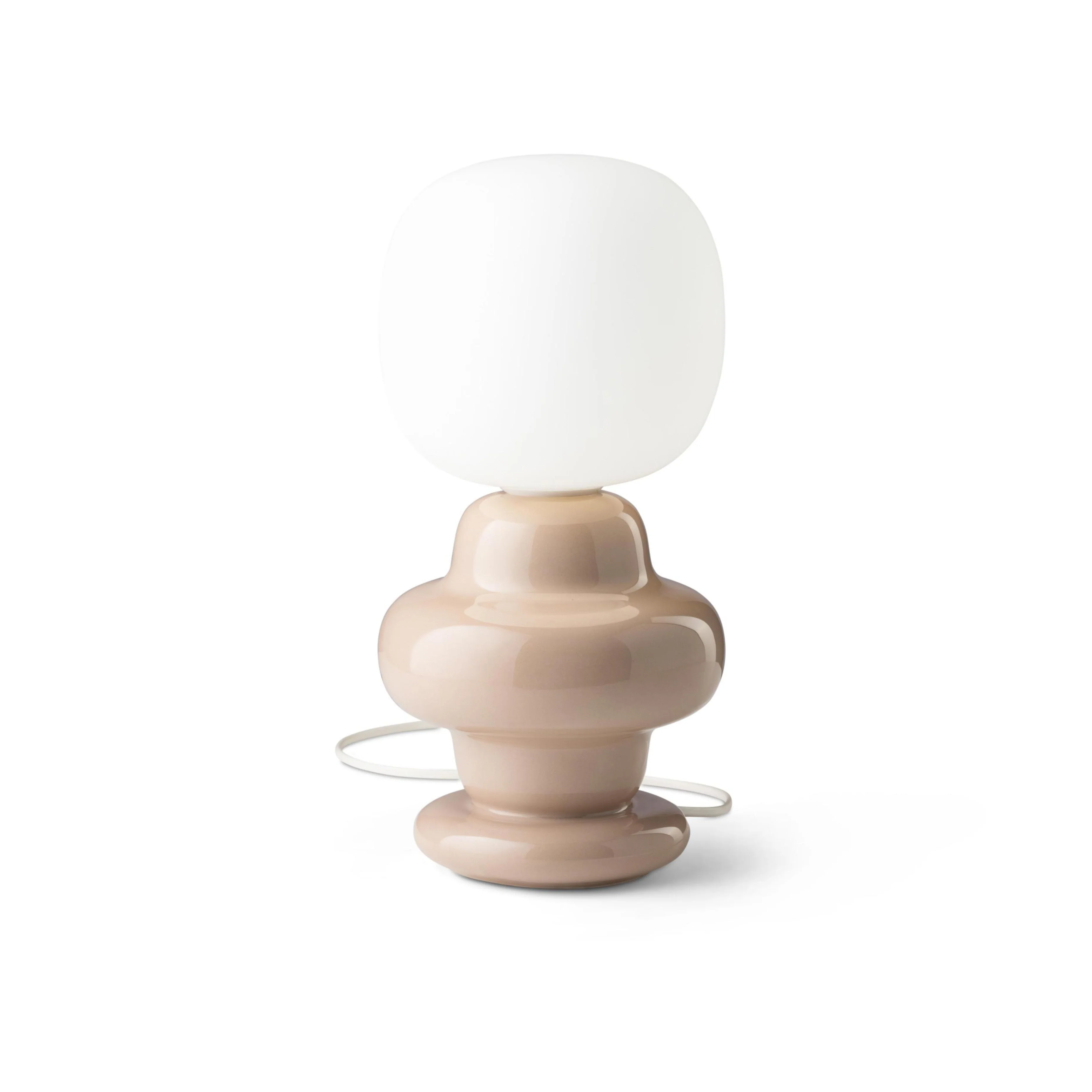Lampa stołowa ceramiczna COPACABANA beżowy