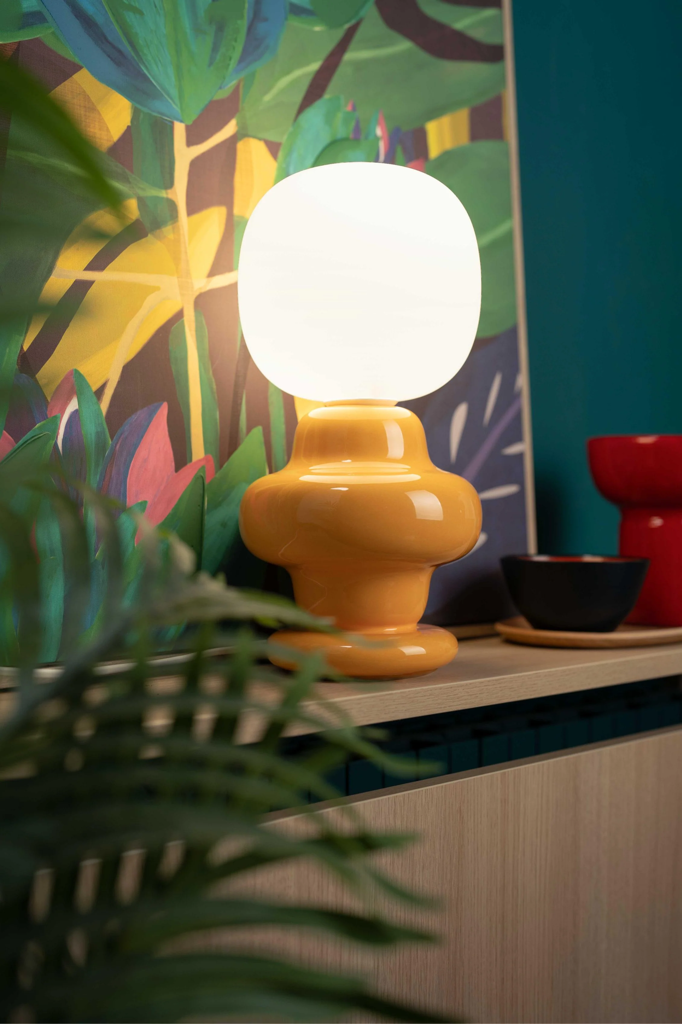 Lampa stołowa ceramiczna COPACABANA beżowy - Image 2