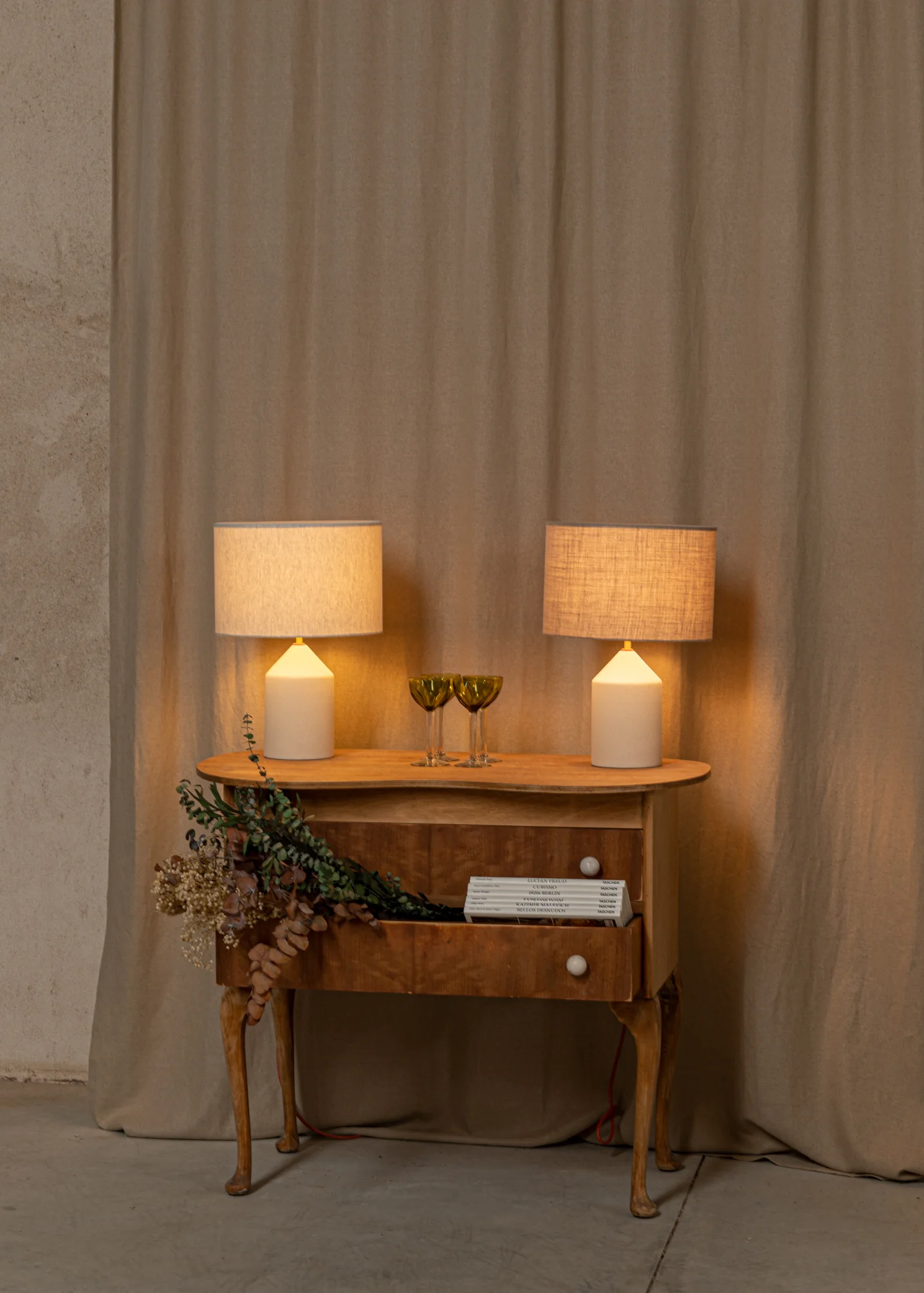 Lampa stołowa ceramiczna JOSEF ecru - Image 3