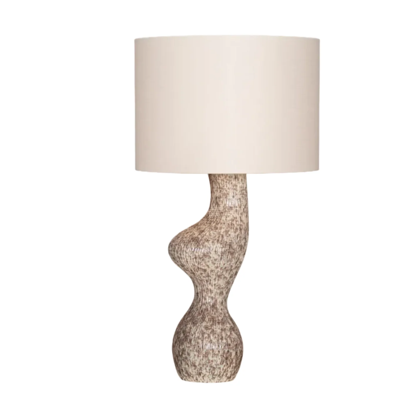 Lampa stołowa VENUSO beżowy z ceramiką