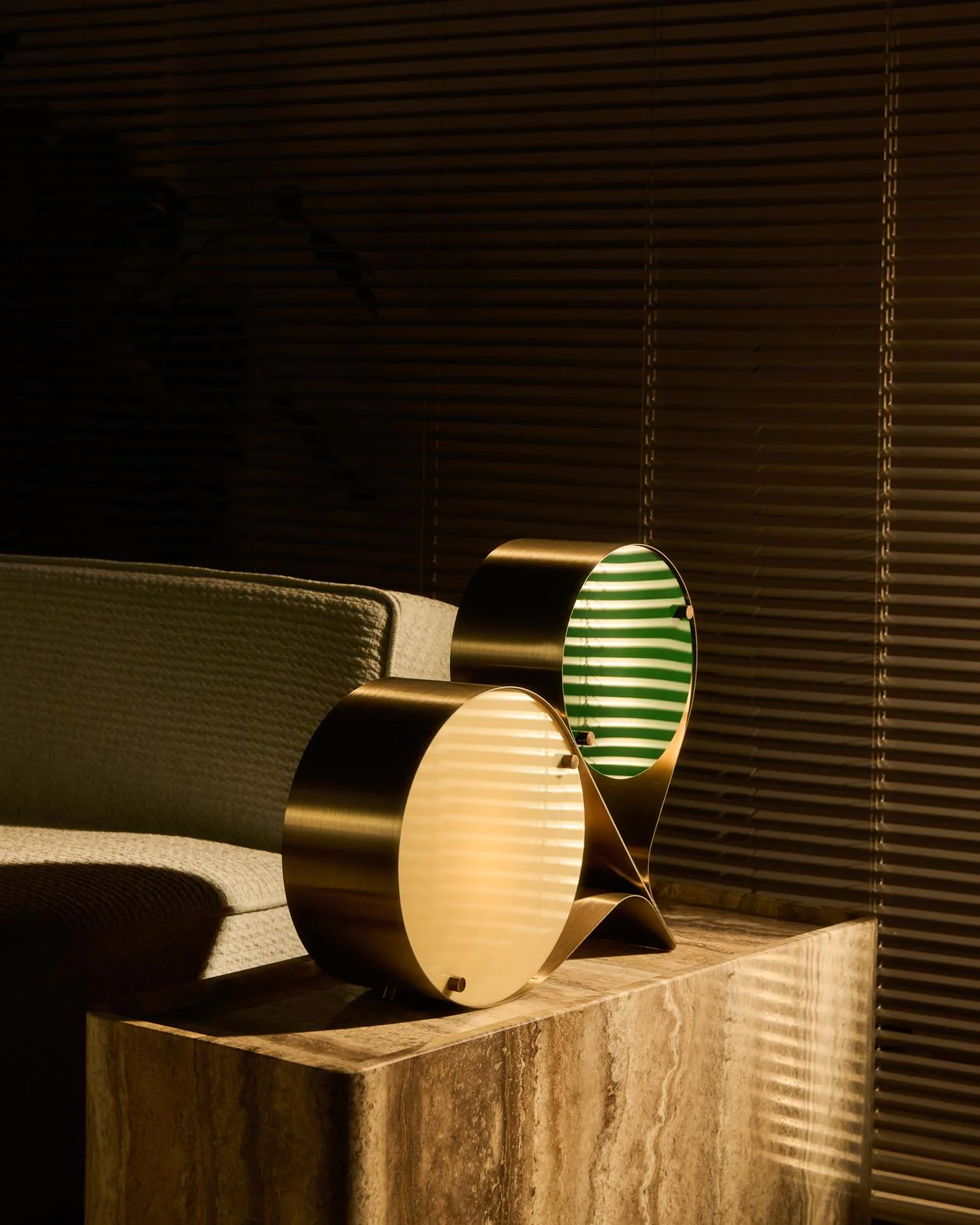 Lampa stołowa COPPIA kremowy z różowym - Image 7