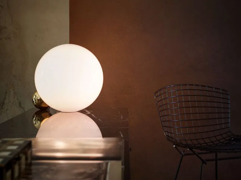 Lampa stołowa COPYCAT dmuchane szkło ze złotem - Image 2
