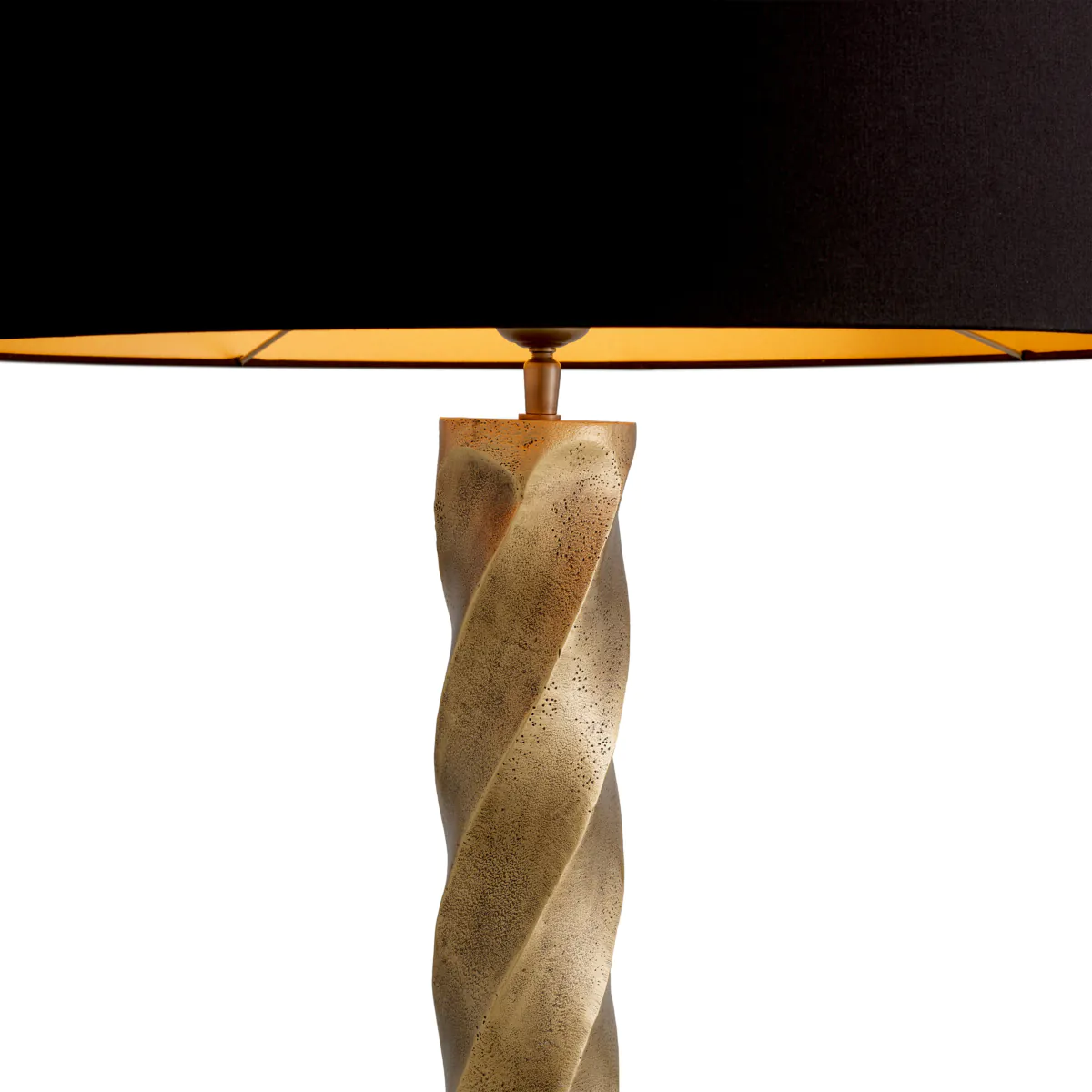 Lampa stołowa COSTANZA antyczny złoty z granitową podstawą - Image 4