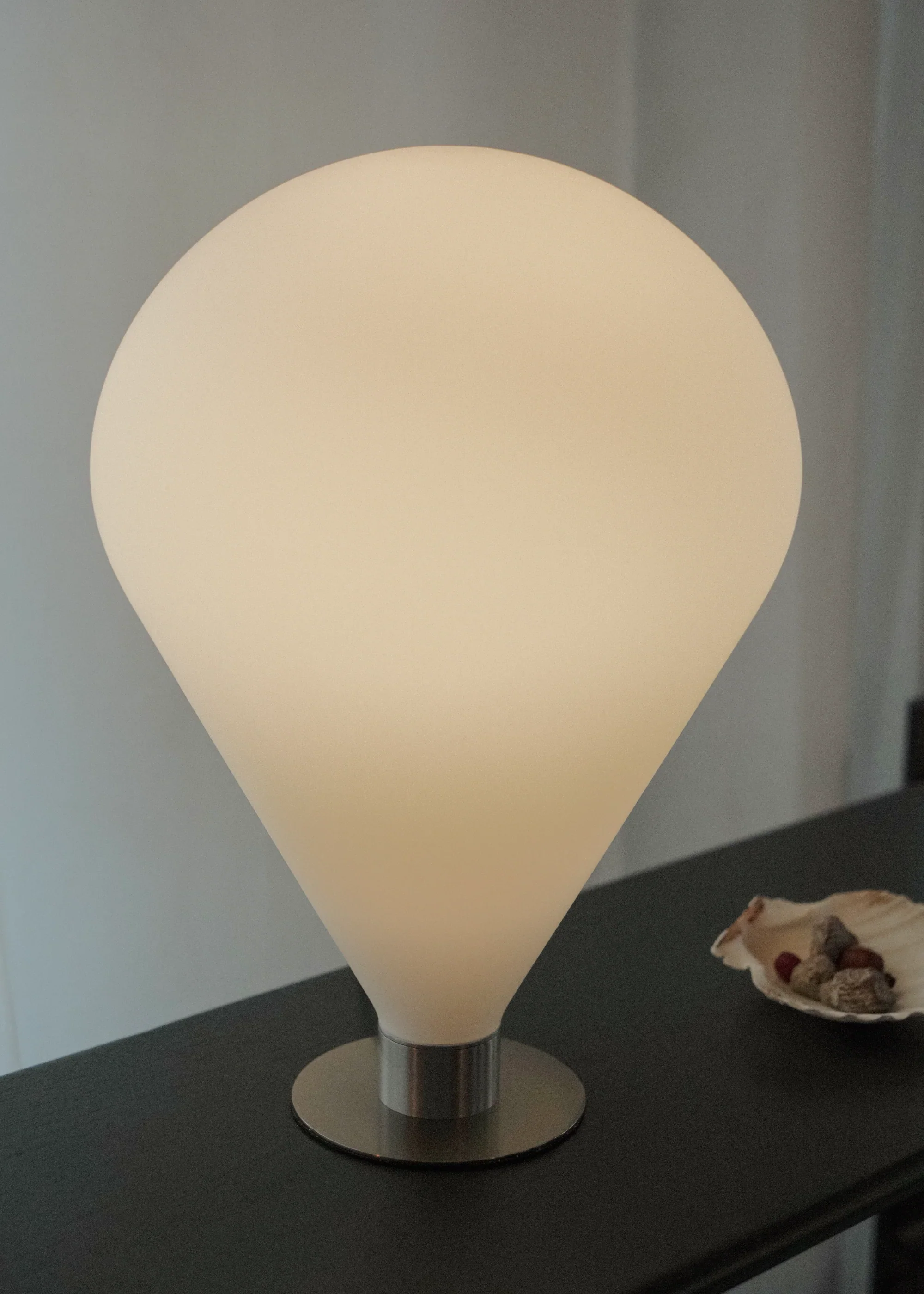Lampa stołowa ELY biały klosz ze srebrną podstawą - Image 5