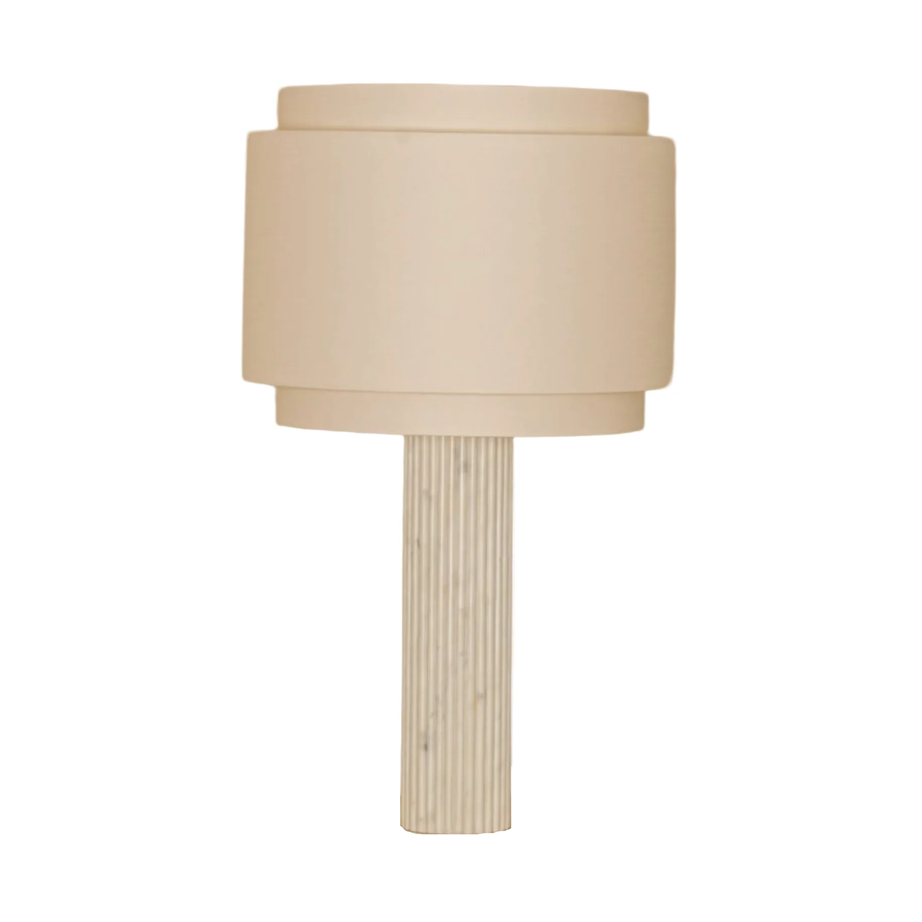 Lampa stołowa FLUTA DOUBLE biały marmur