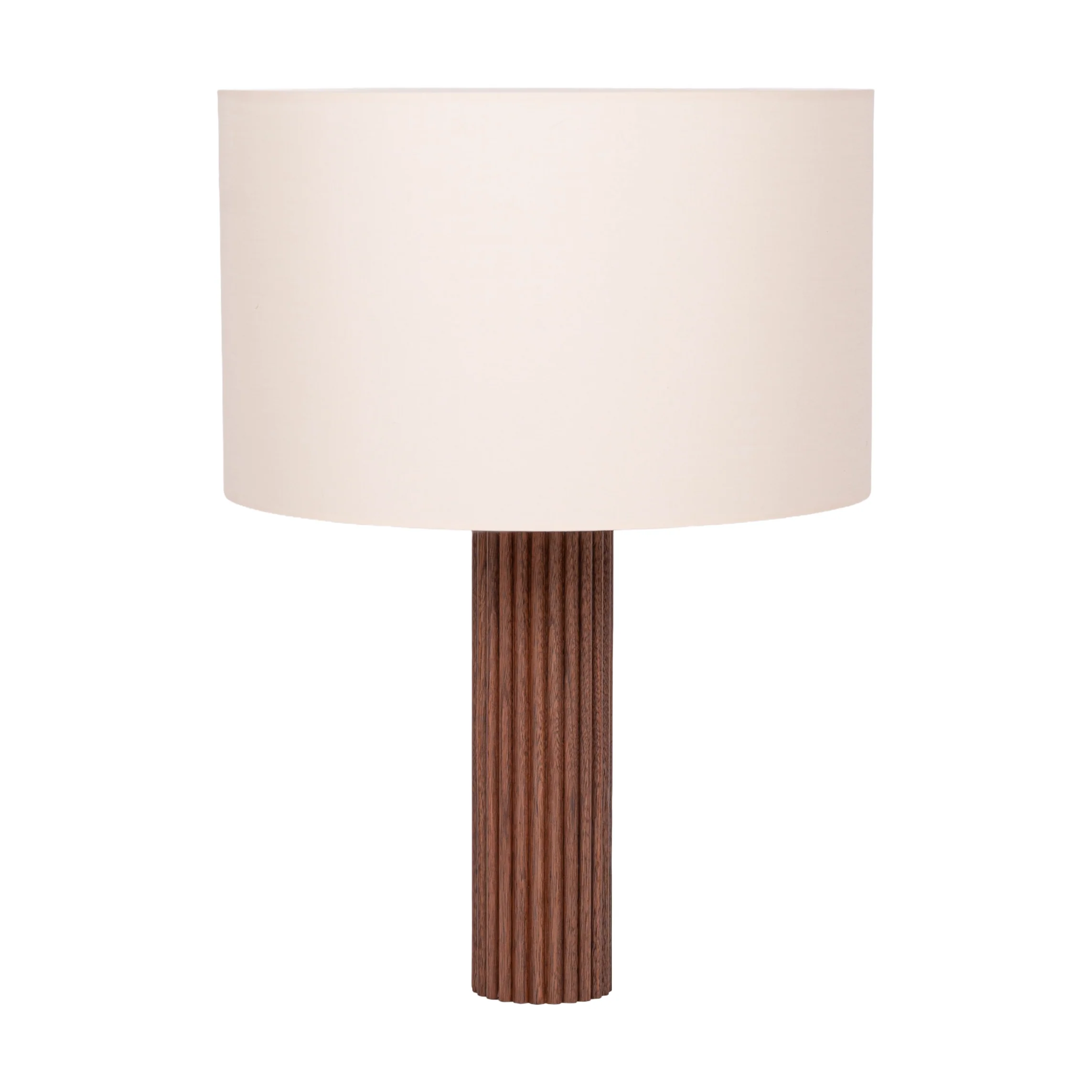 Lampa stołowa FLUTA drewno orzechowe