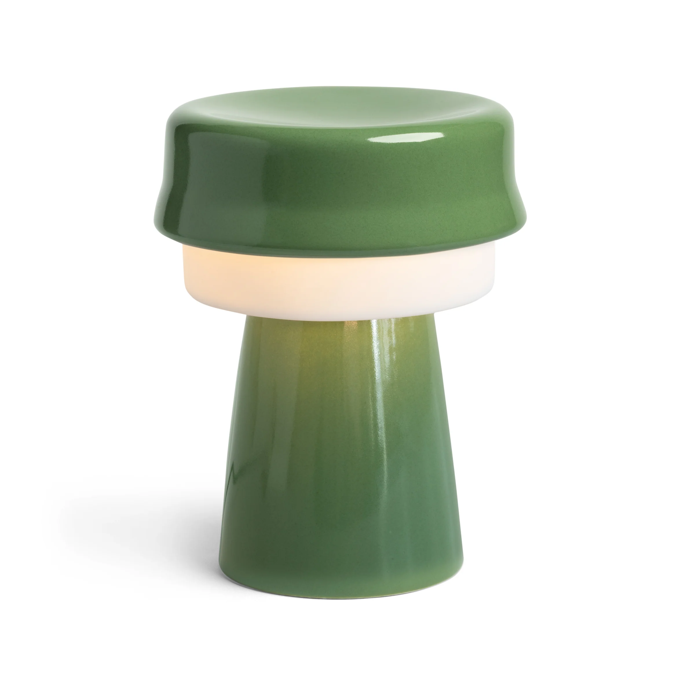 Lampa stołowa HAT zielony z białym - Image 3