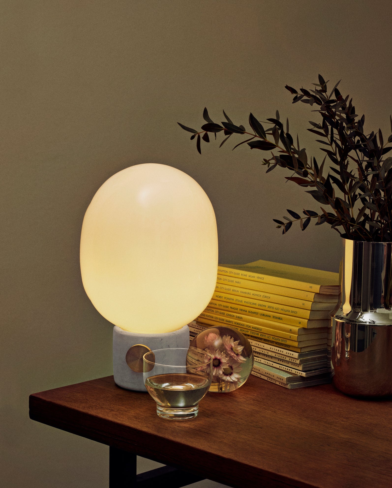 Lampa stołowa JWDA dmuchane szkło z czarną podstawą - Image 7