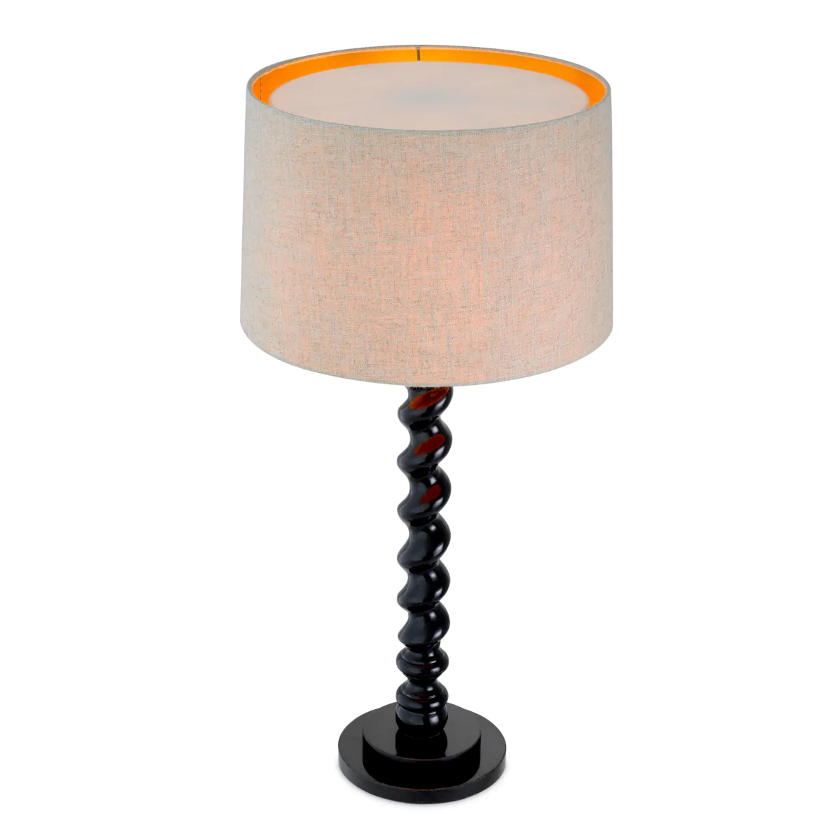 Lampa stołowa MASSIMO złamana biel z czarną podstawą - Image 3