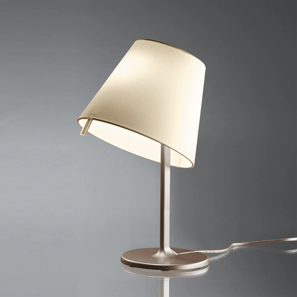 Lampa stołowa MELAMPO brązowa podstawa - Image 4