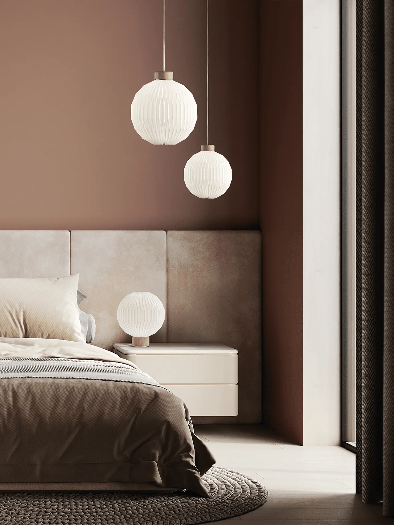 Lampa stołowa MODEL 375 biały z jasną dębową podstawą - Image 19