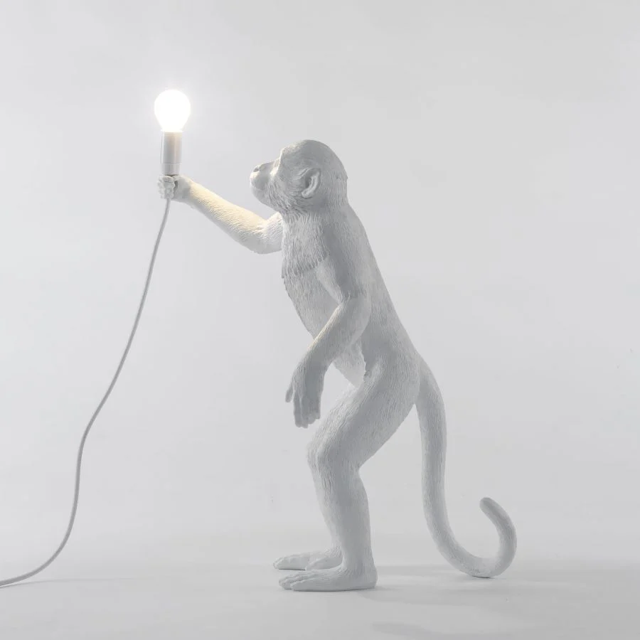 Lampa stołowa MONKEY STANDING biały - Image 7