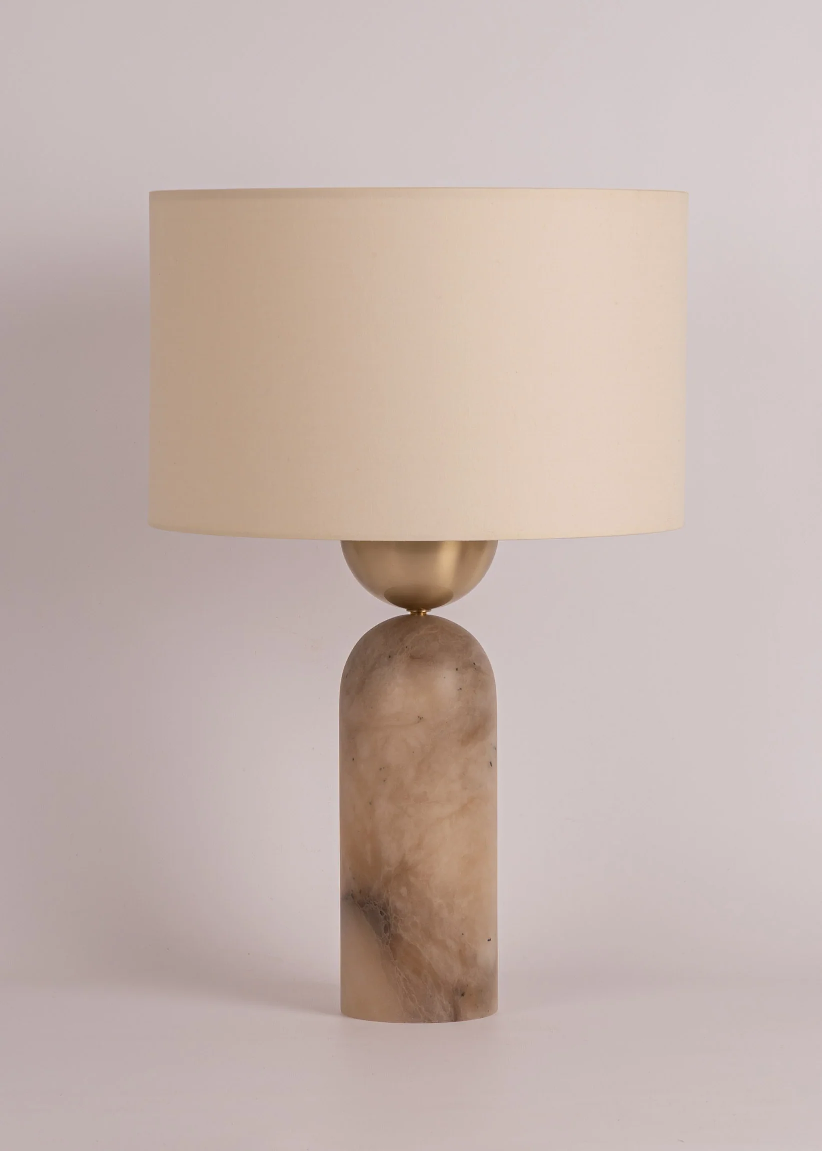 Lampa stołowa PEONA ciemny beżowy alabaster - Image 7