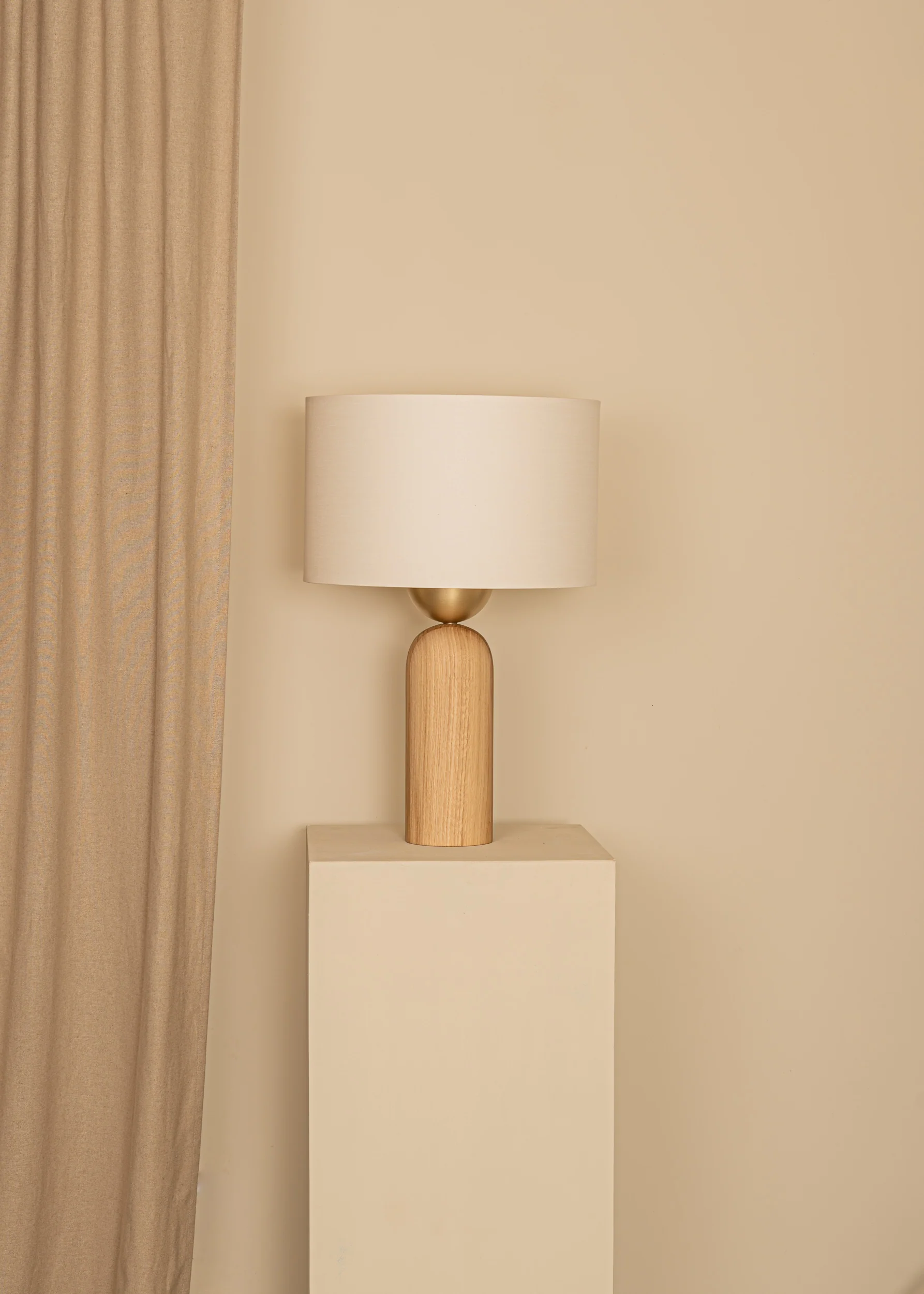 Lampa stołowa PEONA drewno dębowe - Image 2