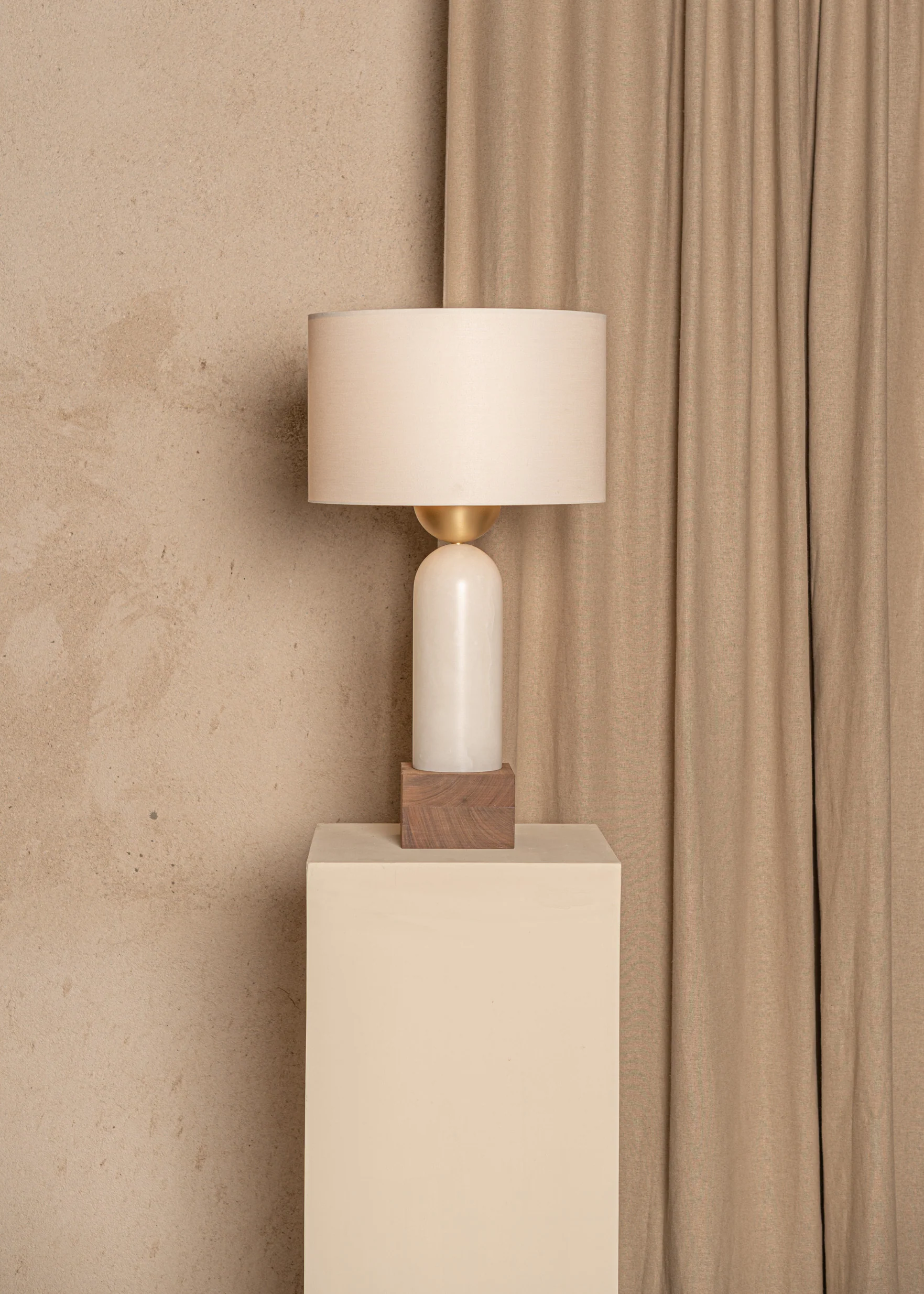 Lampa stołowa PEONA KELO biały alabaster - Image 8