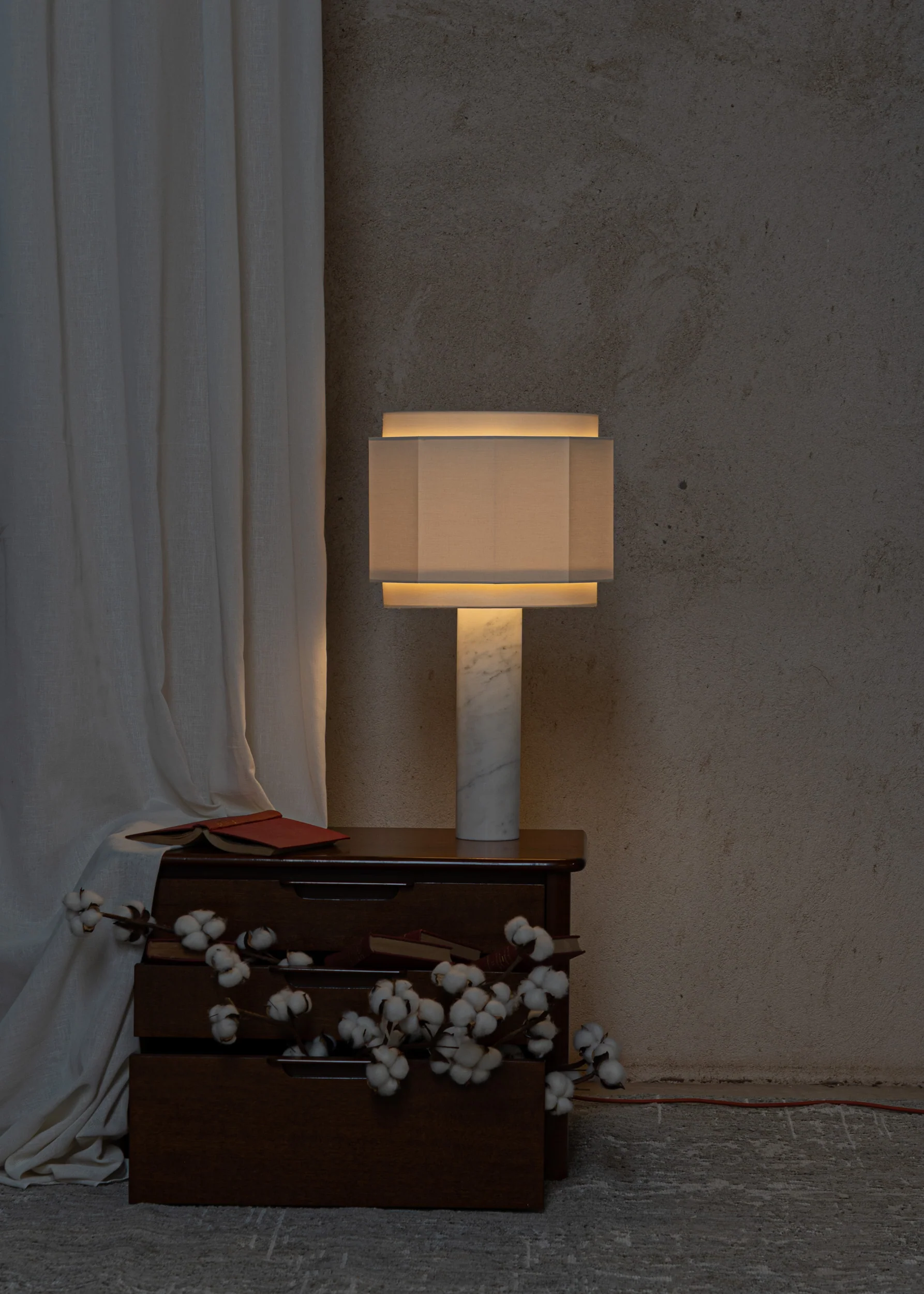 Lampa stołowa PIPO OKLA biały marmur - Image 2