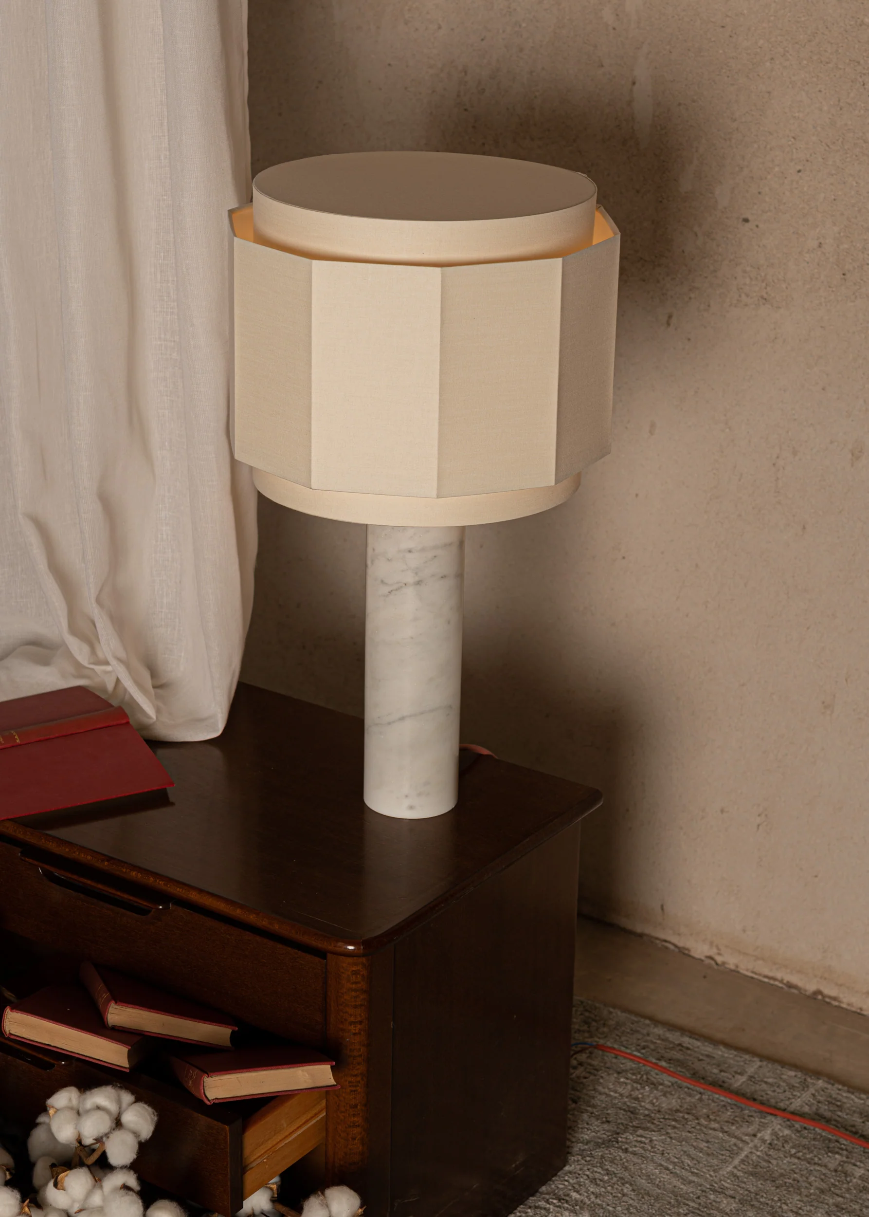 Lampa stołowa PIPO OKLA biały marmur - Image 3