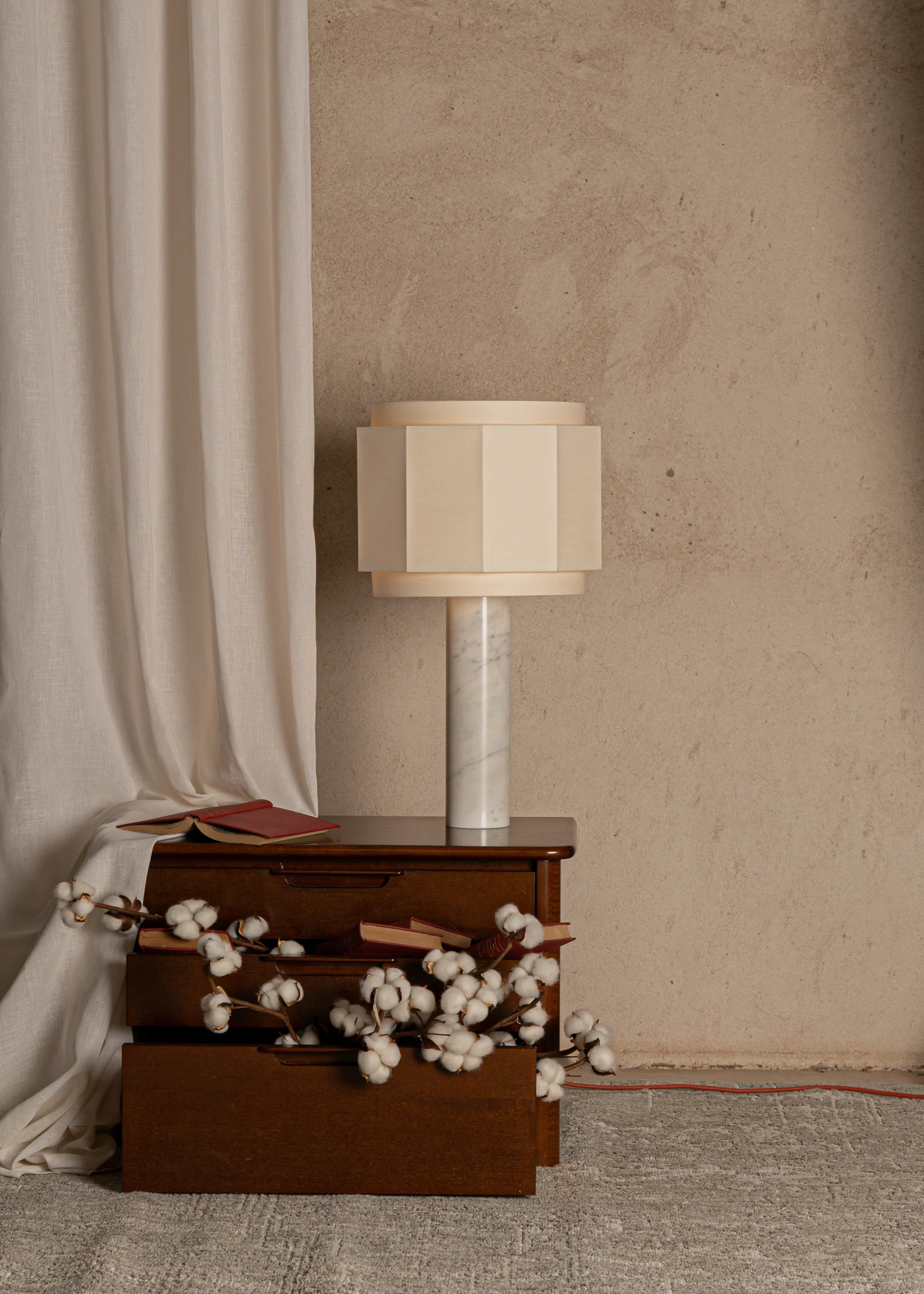 Lampa stołowa PIPO OKLA biały marmur - Image 6