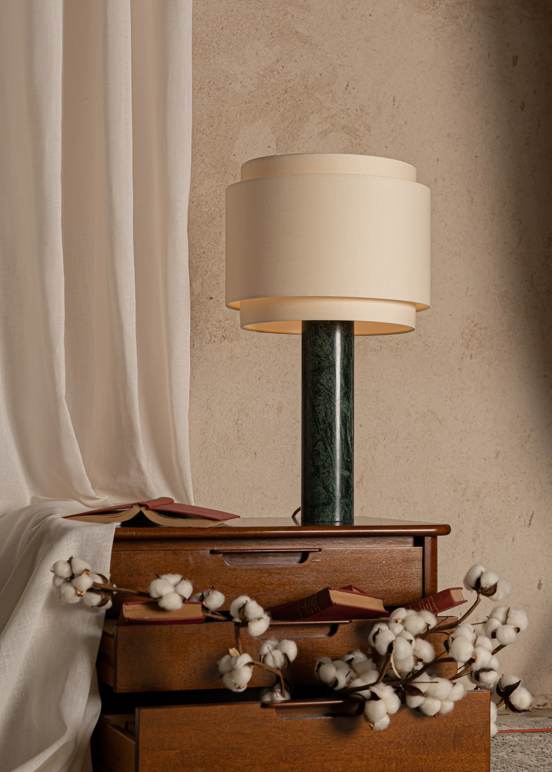Lampa stołowa PIPO DUOBLE zielony marmur - Image 2