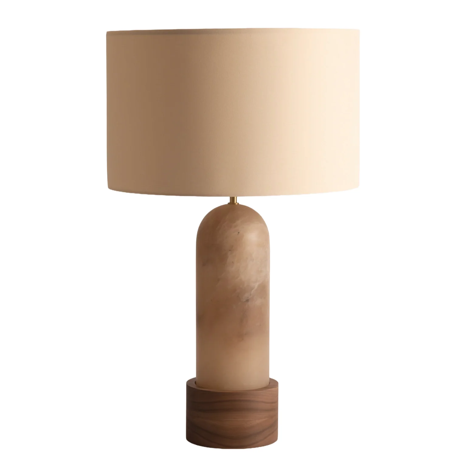 Lampa stołowa PURA KELO ciemny beżowy alabaster