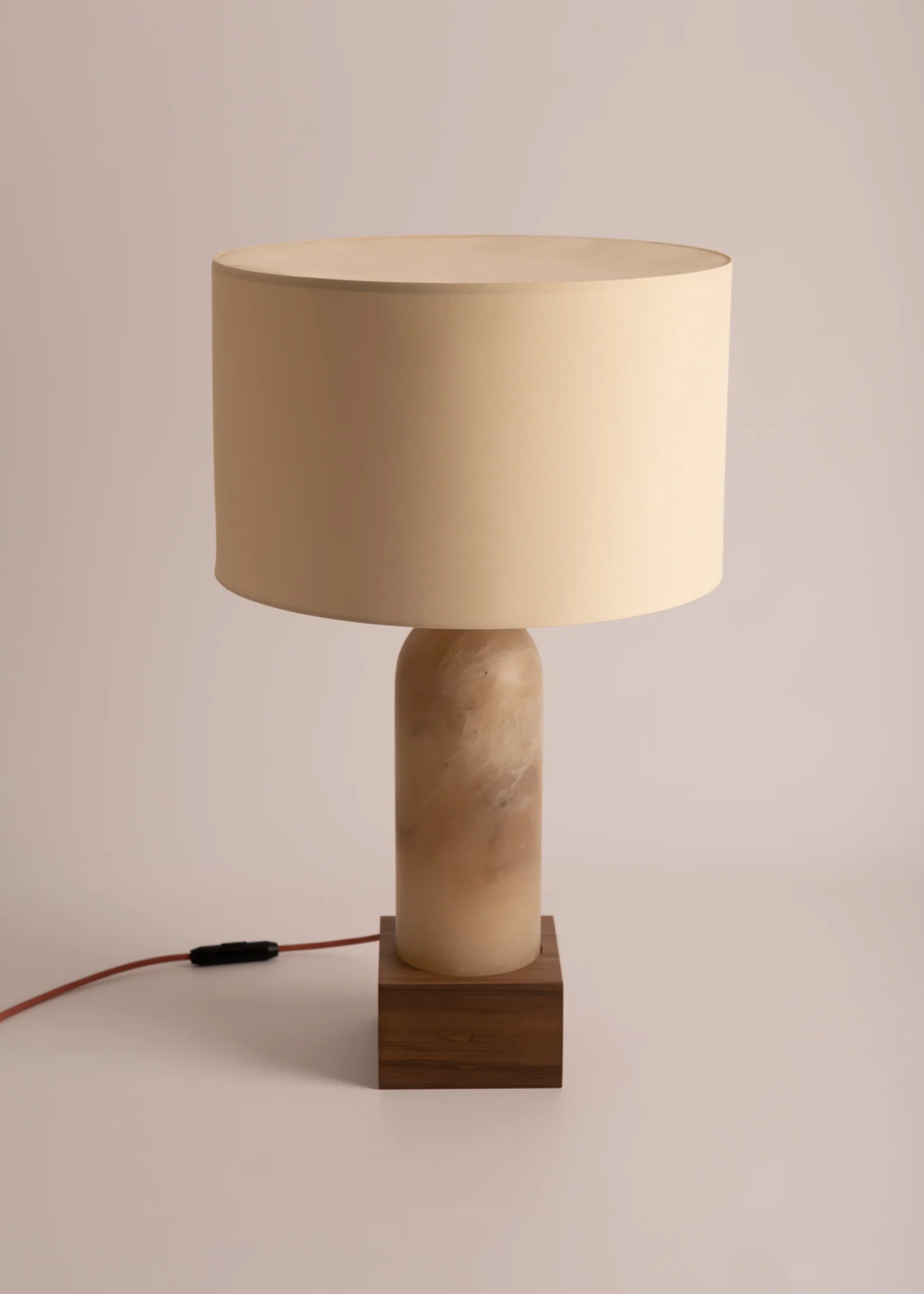 Lampa stołowa PURA KELO ciemny beżowy alabaster - Image 2