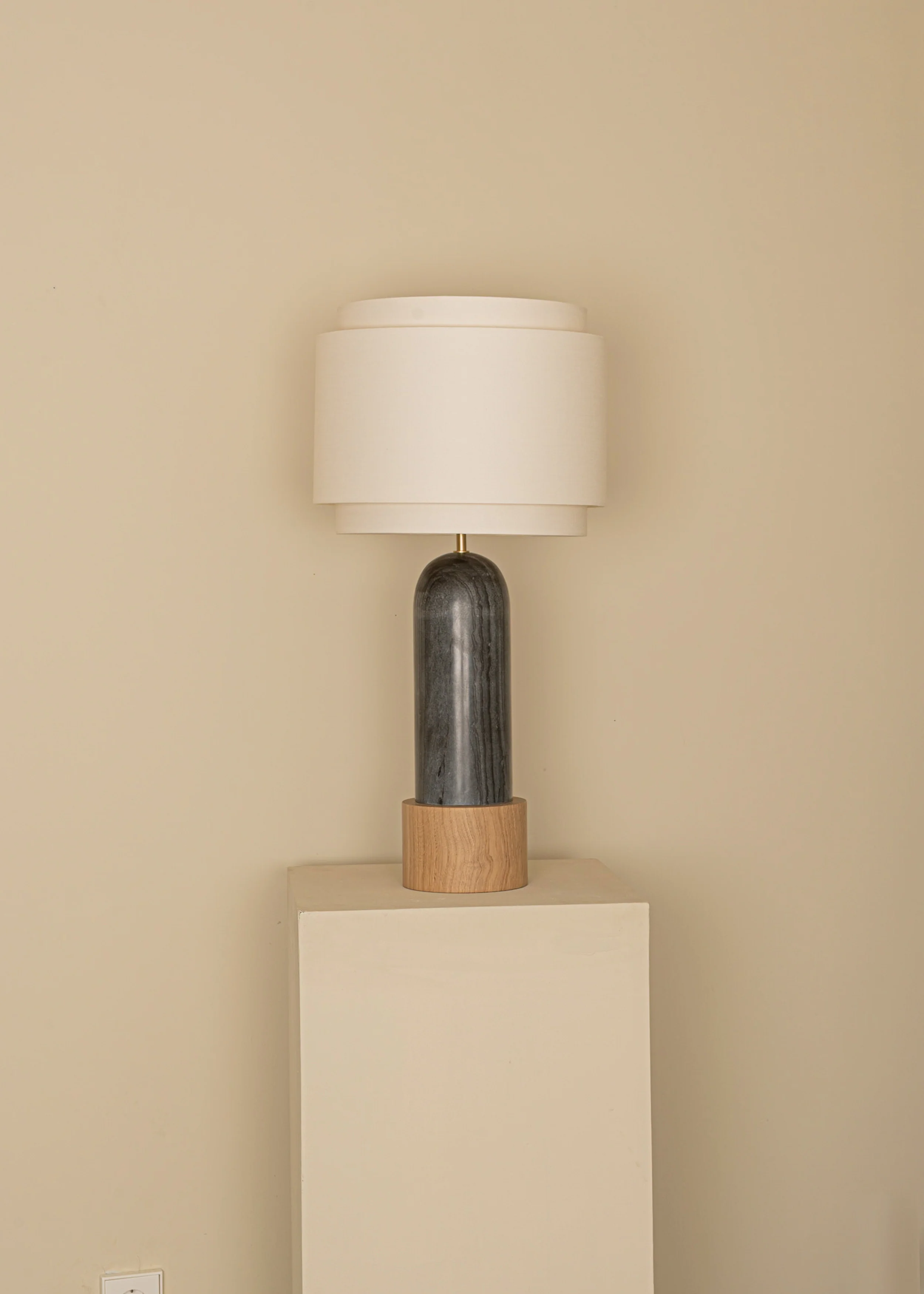 Lampa stołowa PURA KELO DOUBLE czarny marmur - Image 11
