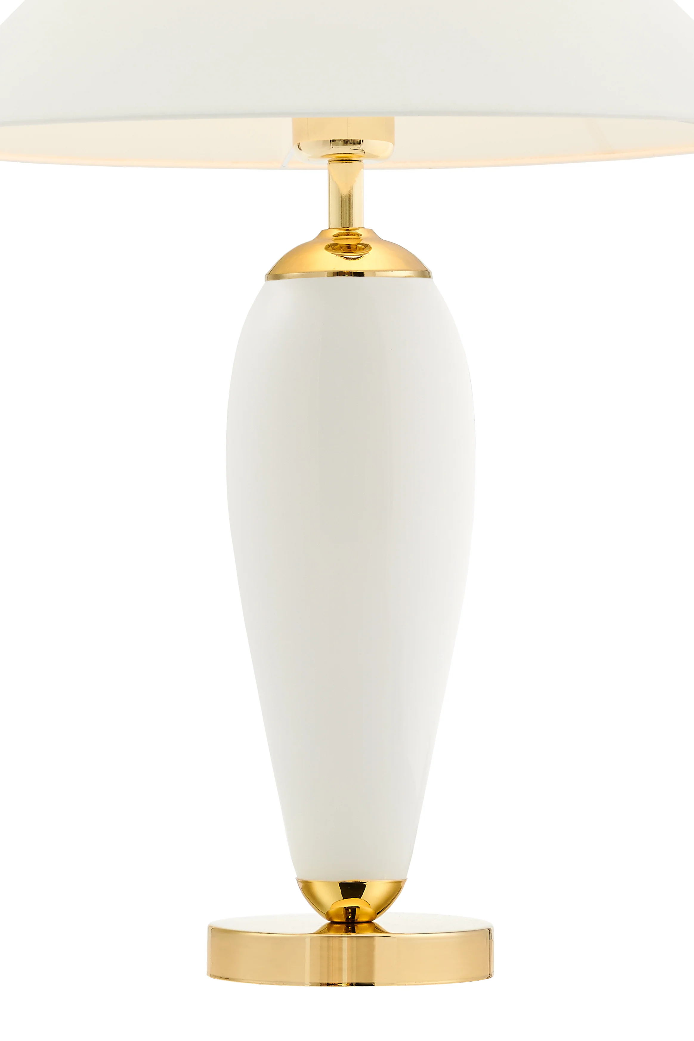 Lampa stołowa REA biały z mleczną podstawą i złotym wykończeniem - Image 3