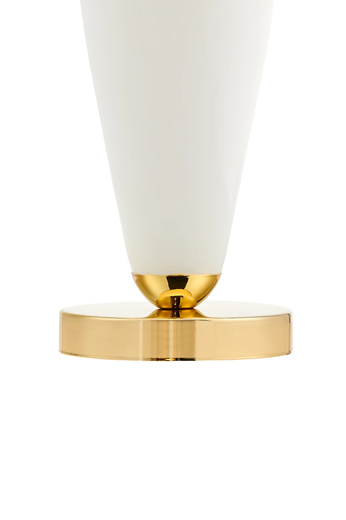 Lampa stołowa REA biały z mleczną podstawą i złotym wykończeniem - Image 5