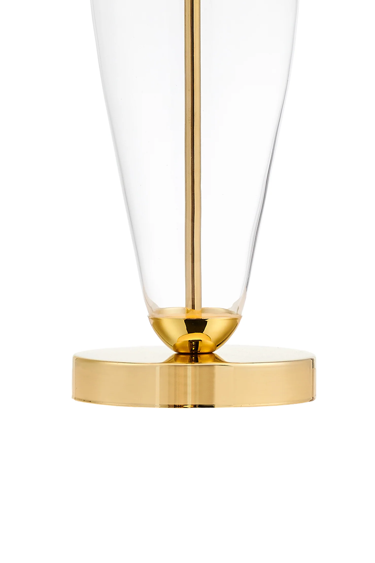 Lampa stołowa REA biały z transparentną podstawą i złotym wykończeniem [wycofane] - Image 3
