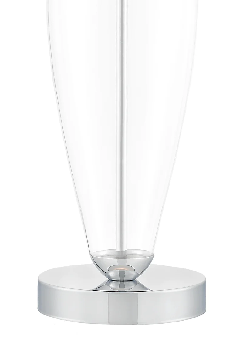 Lampa stołowa REA czarny z transparentną podstawą i srebrny wykończeniem [wycofane] - Image 4