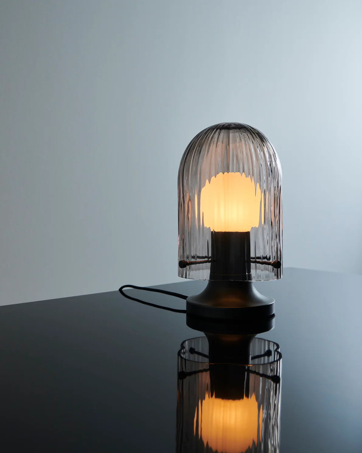 Lampa stołowa SEINE różowe szkło - Image 2