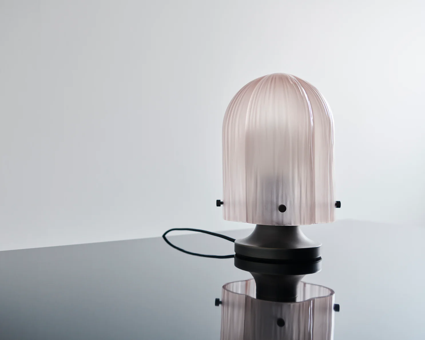Lampa stołowa SEINE różowe szkło - Image 7
