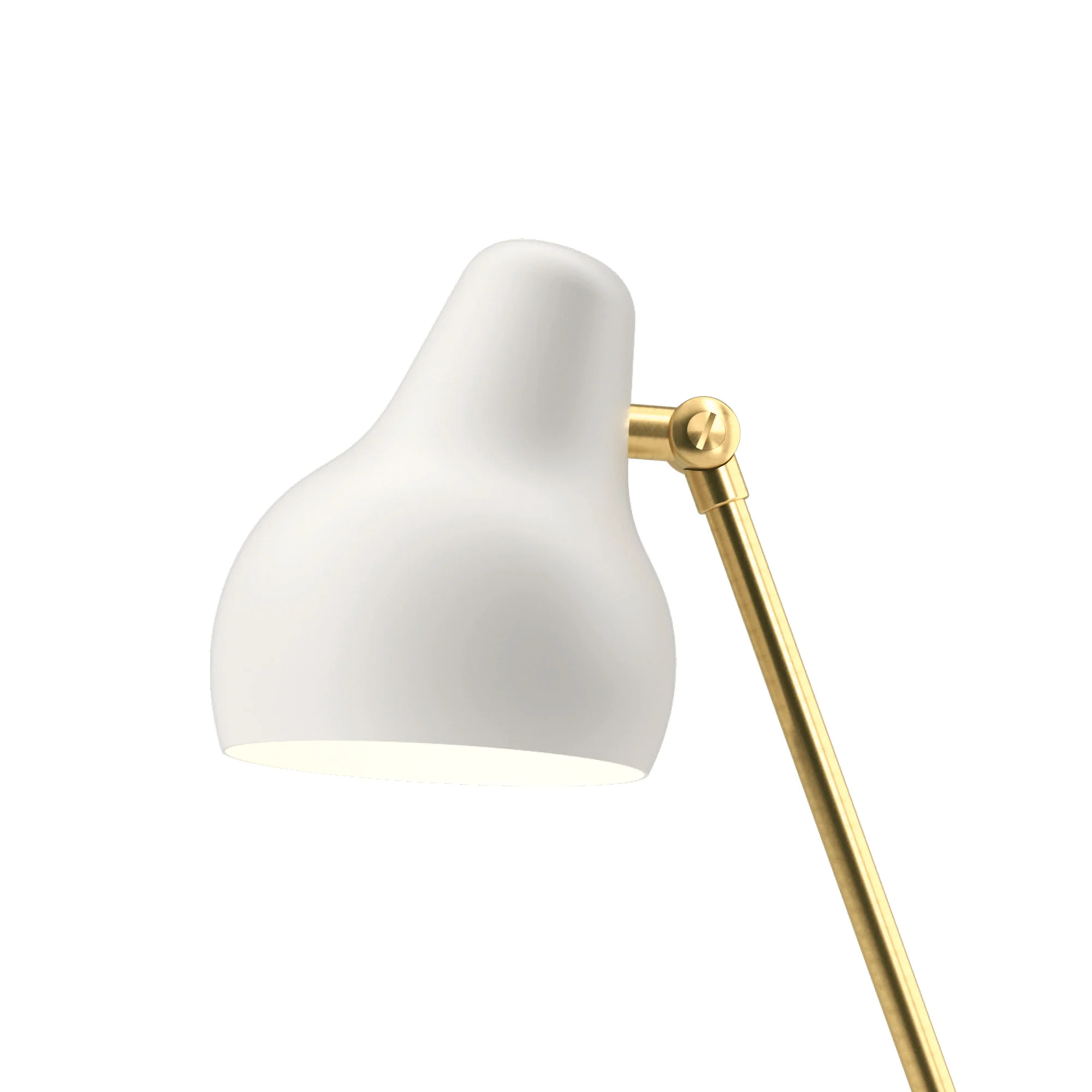 Lampa stołowa VL 38 biały ze złotym wykończeniem - Image 4