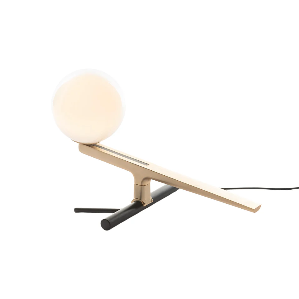 Lampa stołowa YANZI czarny ze złotym