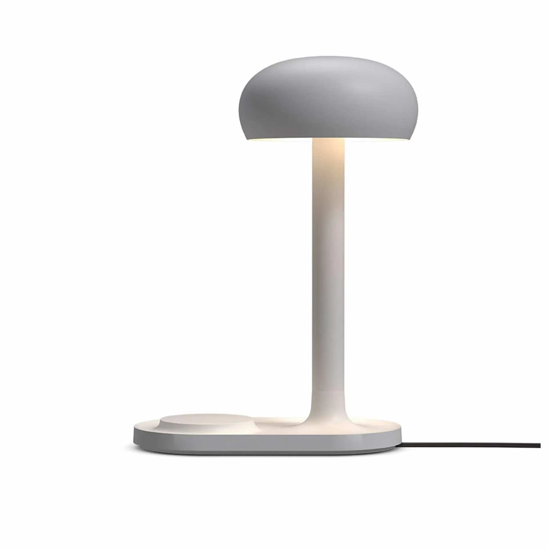 Lampa stołowa z bezprzewodową ładowarką EMENDO szary - Image 6