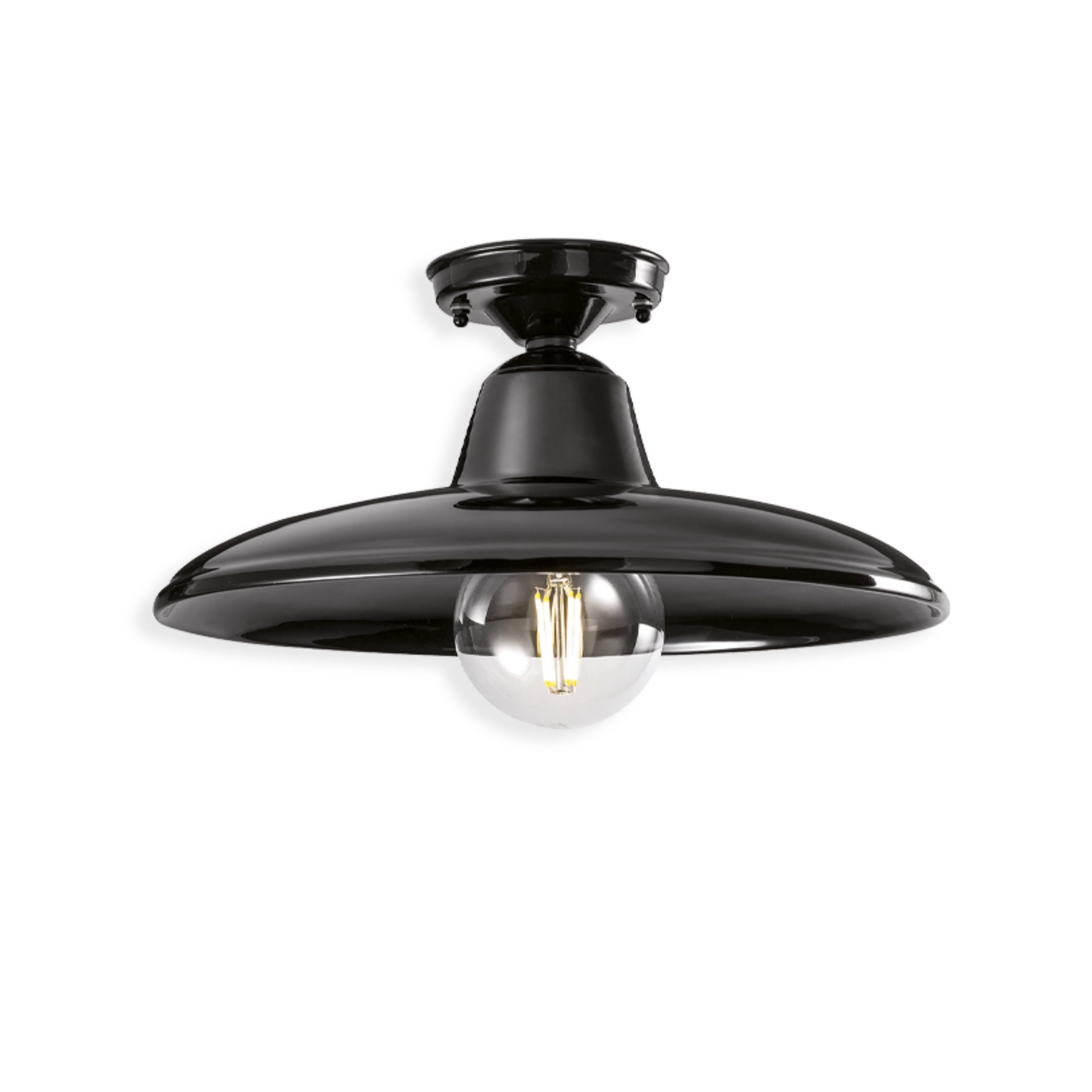 Lampa sufitowa ceramiczna B&W czarny