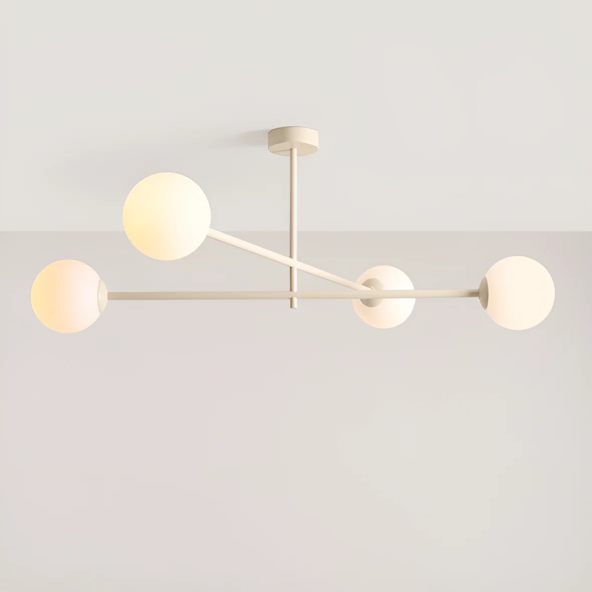 Lampa sufitowa czteropunktowa PINNE QUATRO kremowy - Image 2