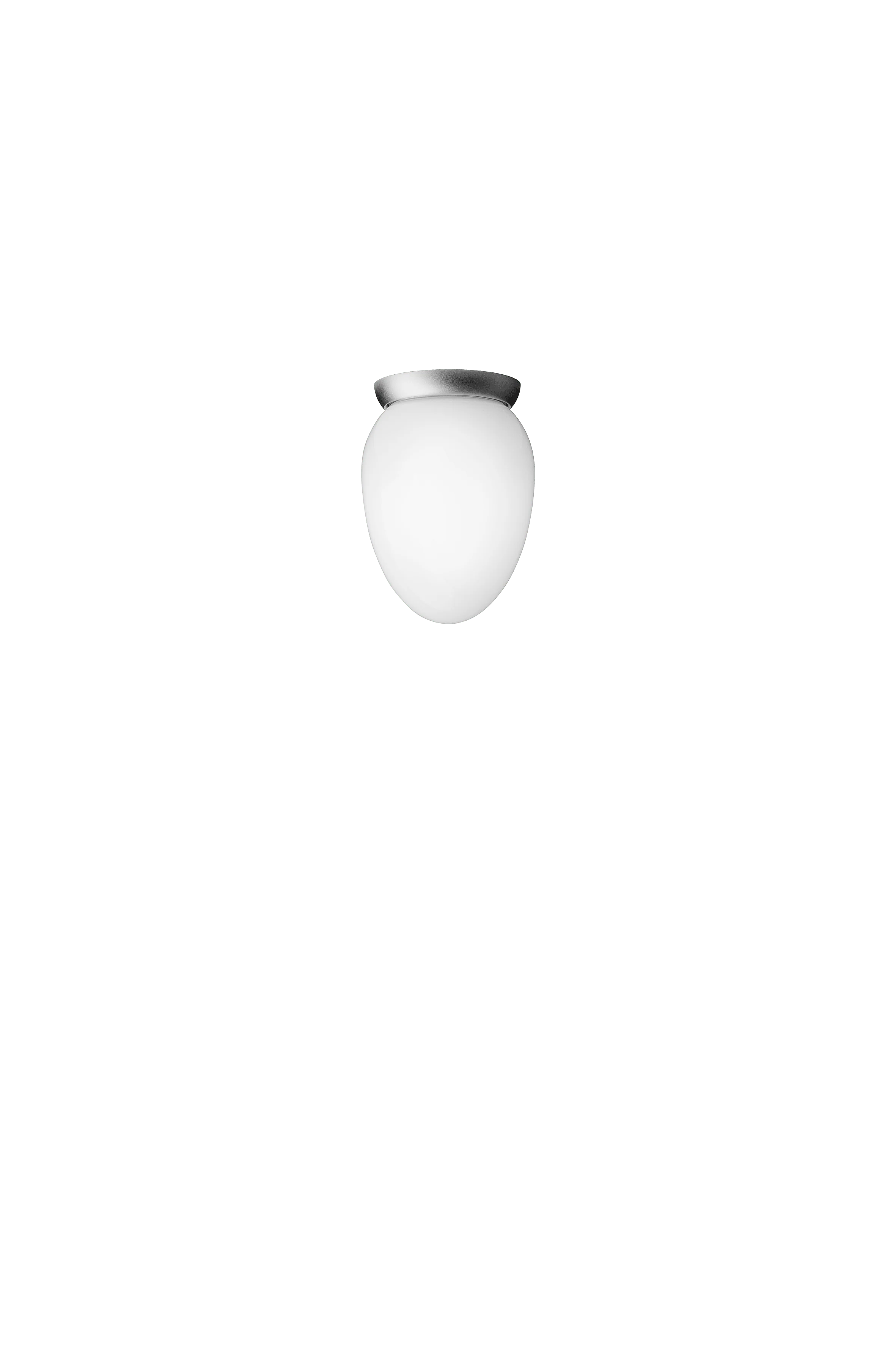Lampa sufitowa RIZZATTO 171 srebrny metal z opalowym szkłem - Image 3